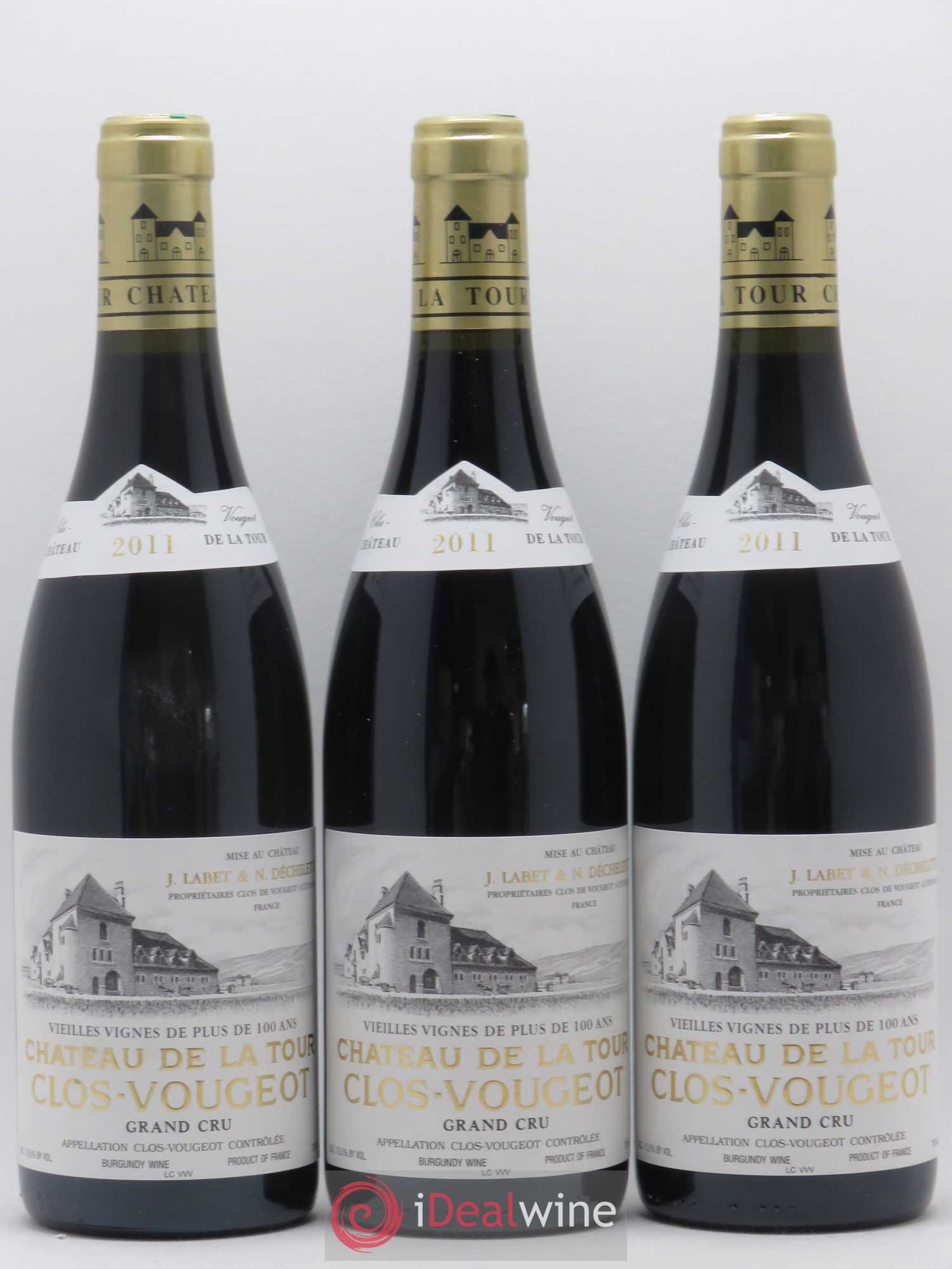 Clos de Vougeot Grand Cru Vieilles Vignes Château de La Tour 2011 - Lot de 12 bouteilles - 4
