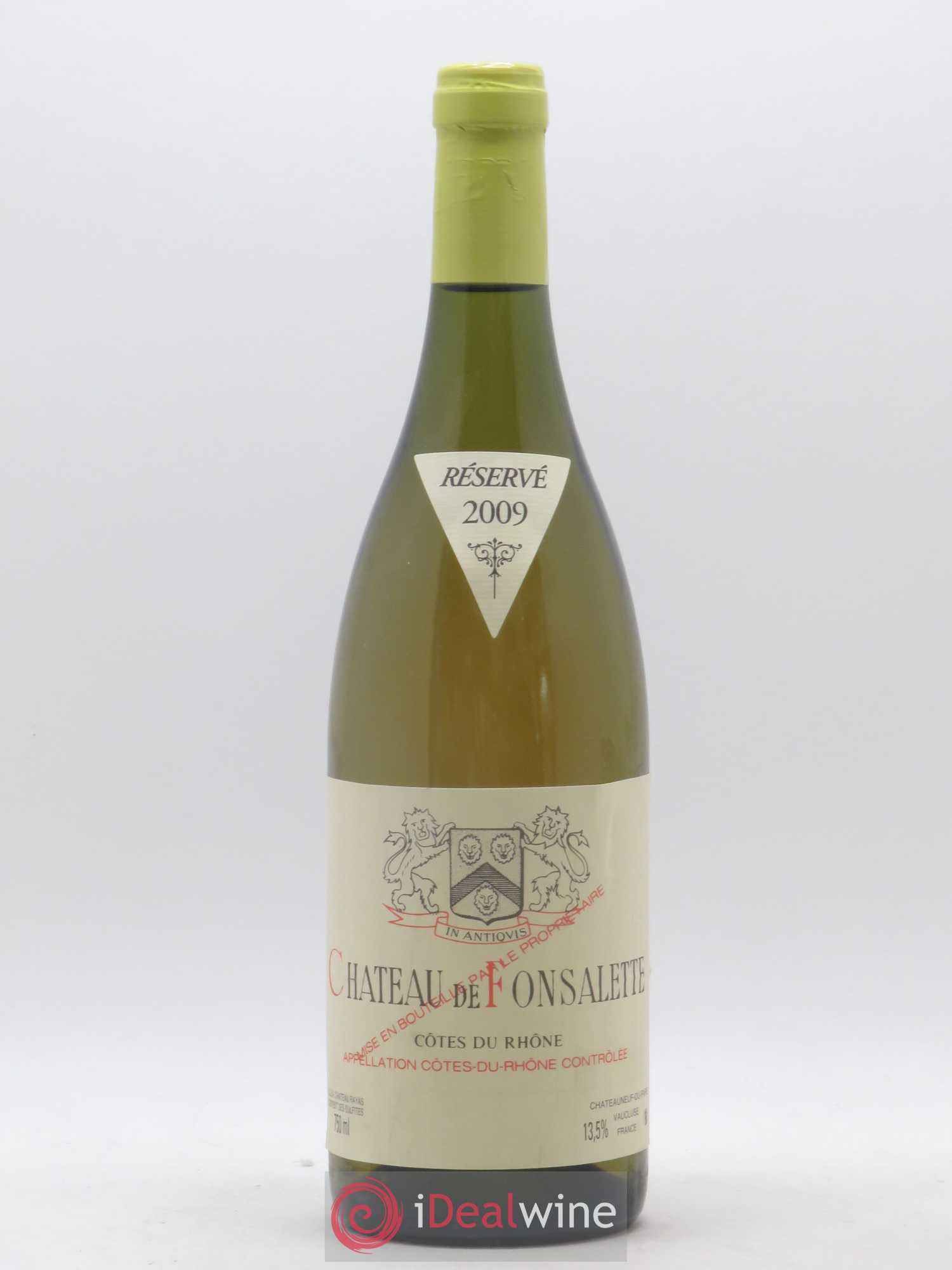 Côtes-du-Rhône Château de Fonsalette Emmanuel Reynaud 2009 - Lot de 1 bouteille - 0