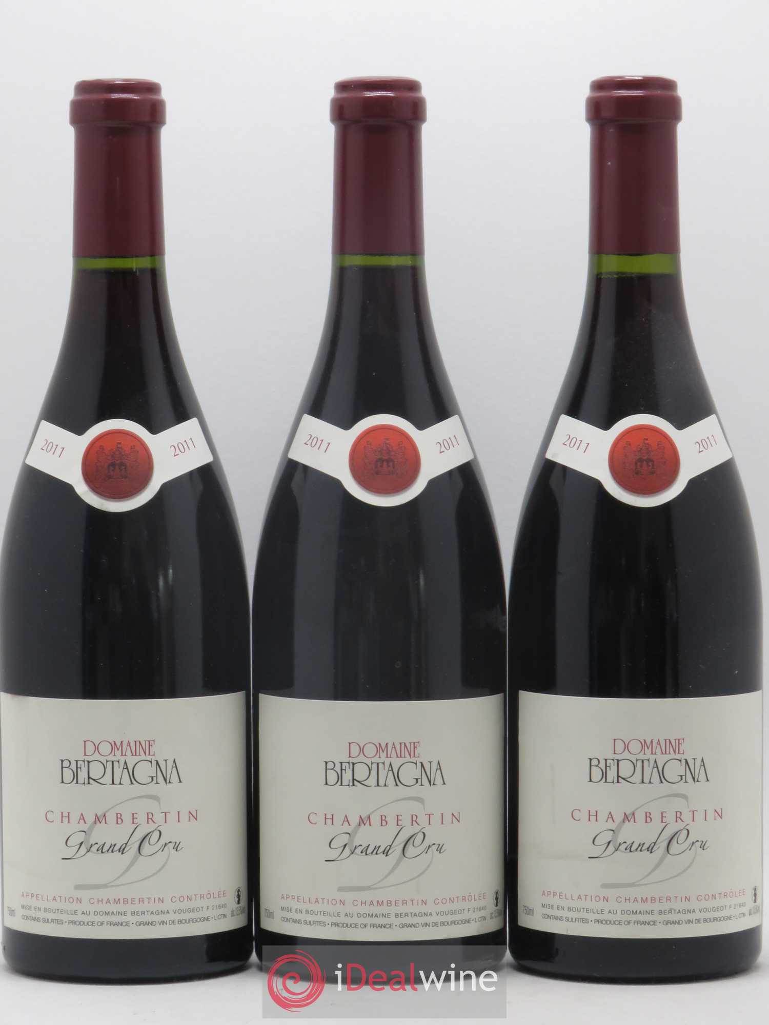 Chambertin Grand Cru Bertagna 2011 - Lot de 3 bouteilles - 0
