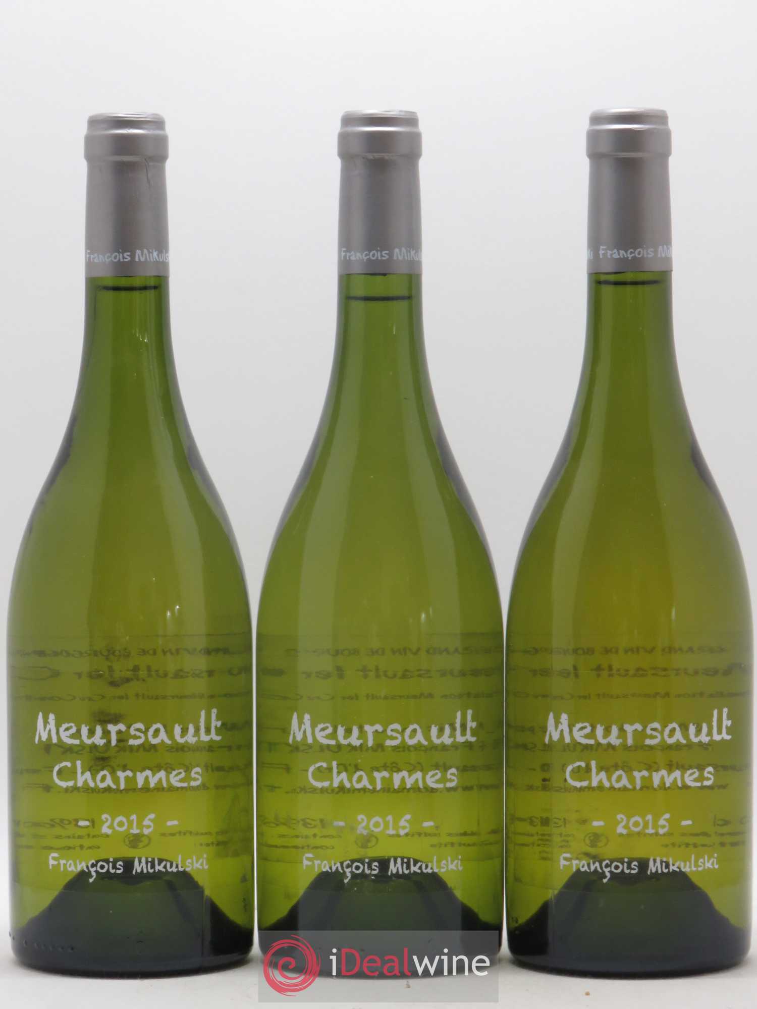 Meursault 1er Cru Charmes François Mikulski 2015 - Lot de 3 bouteilles - 0