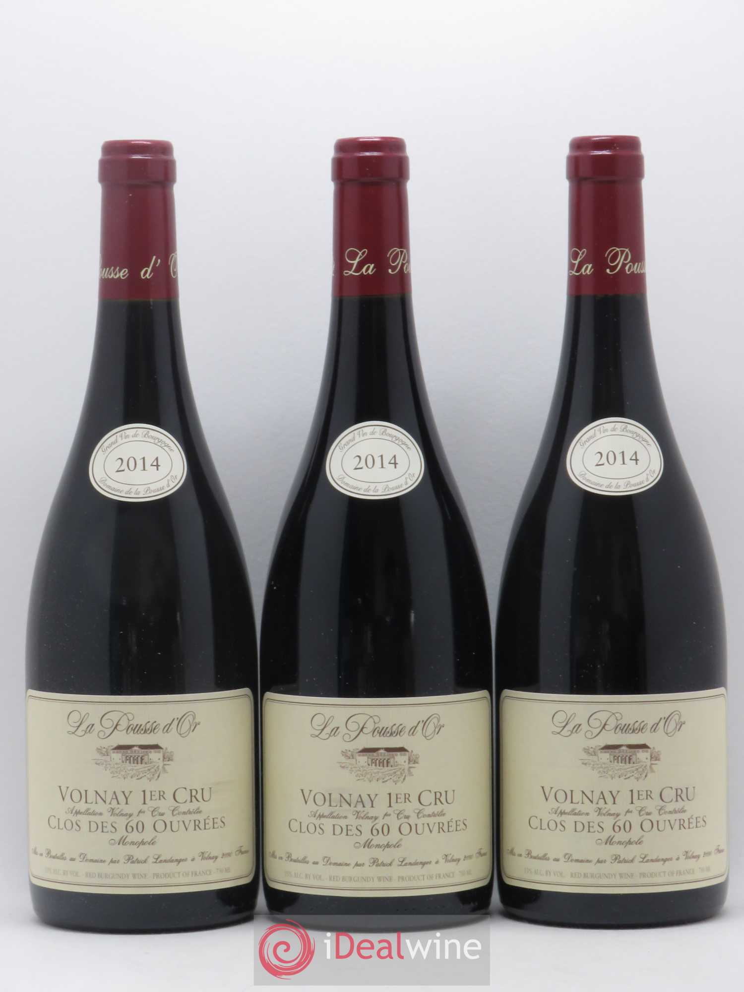 Volnay 1er Cru Clos des 60 ouvrées La Pousse d'Or (Domaine de) 2014 - Lot de 12 bouteilles - 3