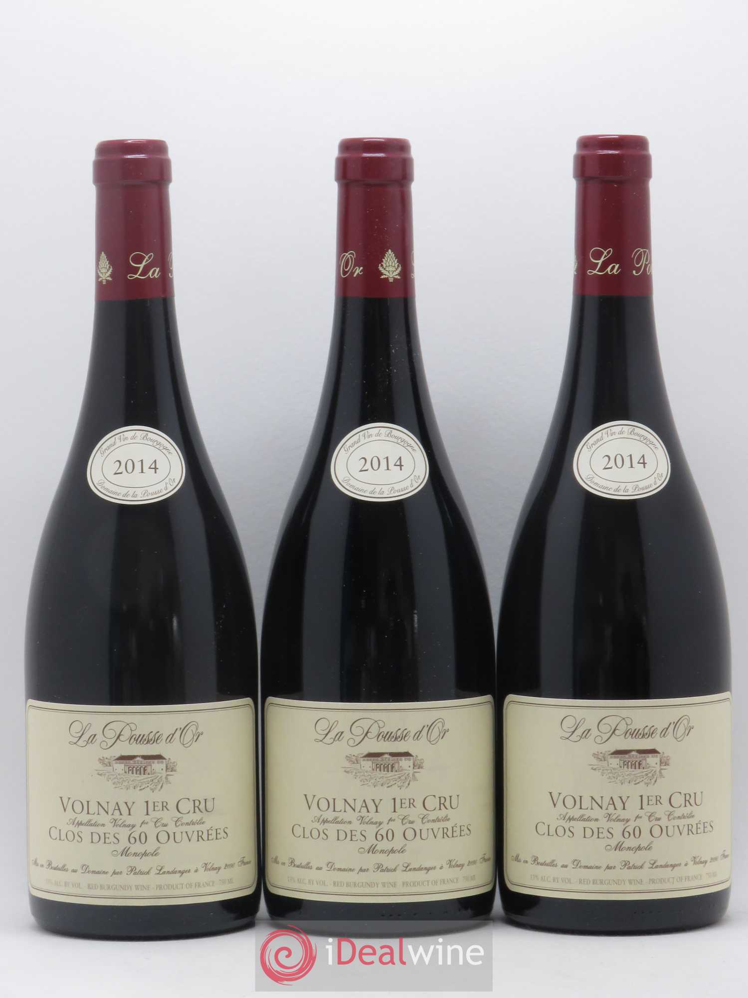 Volnay 1er Cru Clos des 60 ouvrées La Pousse d'Or (Domaine de) 2014 - Lot de 12 bouteilles - 4
