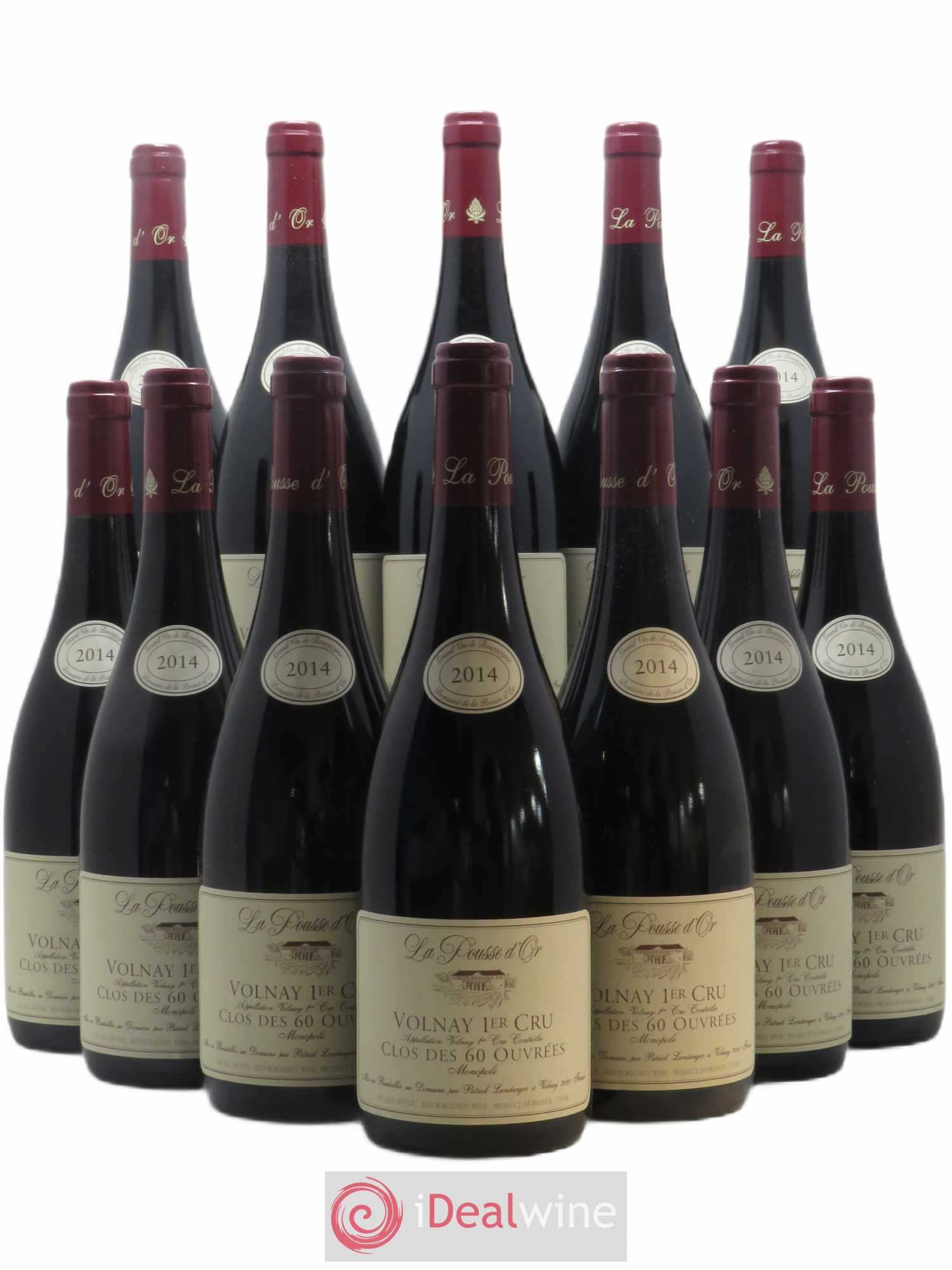 Volnay 1er Cru Clos des 60 ouvrées La Pousse d'Or (Domaine de) 2014 - Lot de 12 bouteilles - 0