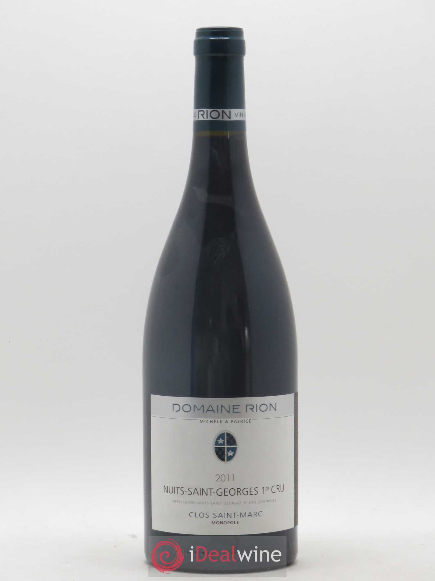Nuits-Saint-Georges 1er Cru Clos Saint Marc Domaine Patrice Rion 2011 - Lot de 1 bouteille - 0