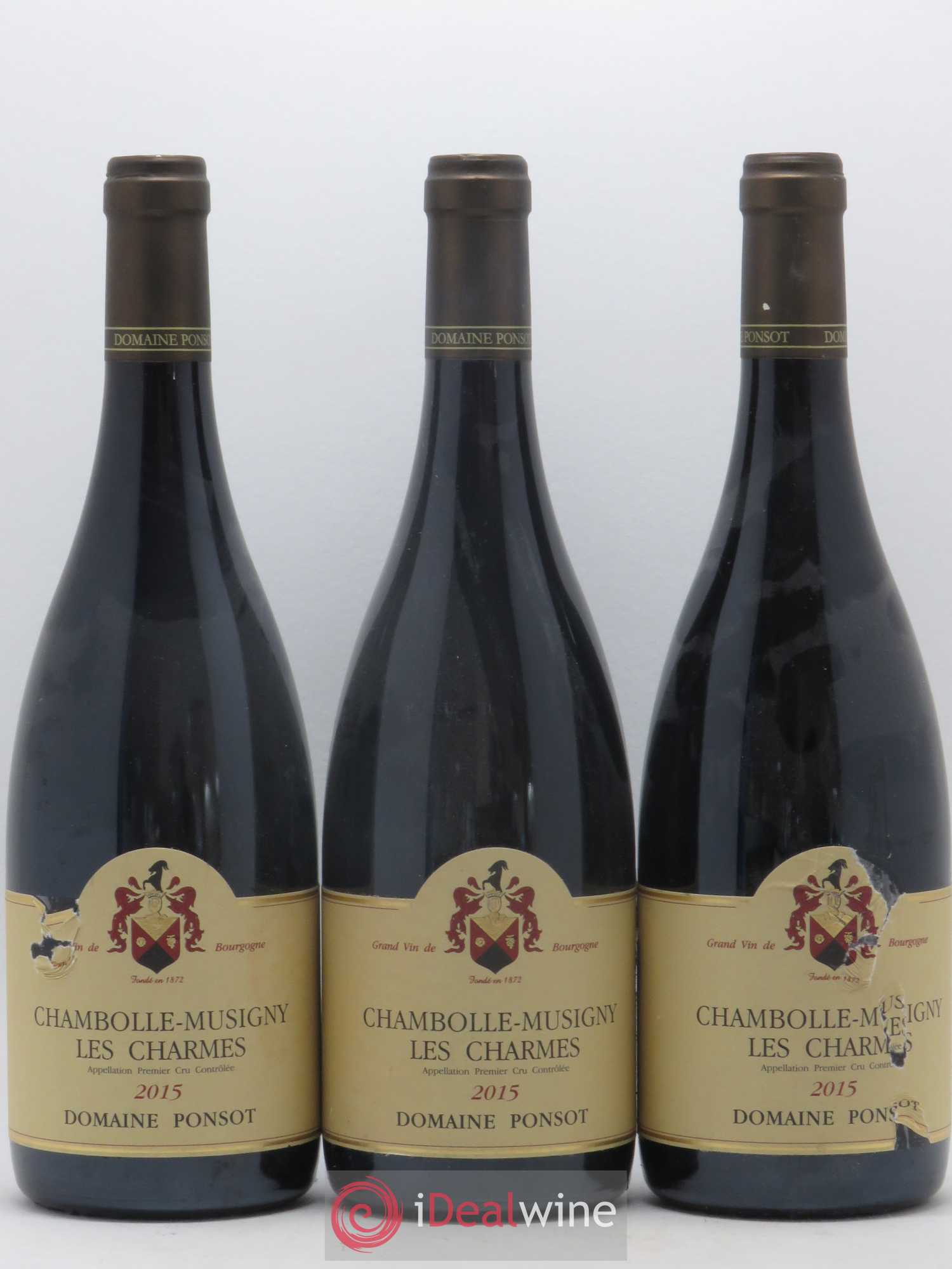 Chambolle-Musigny 1er Cru Les Charmes Ponsot (Domaine) 2015 - Lot de 3 bouteilles - 0