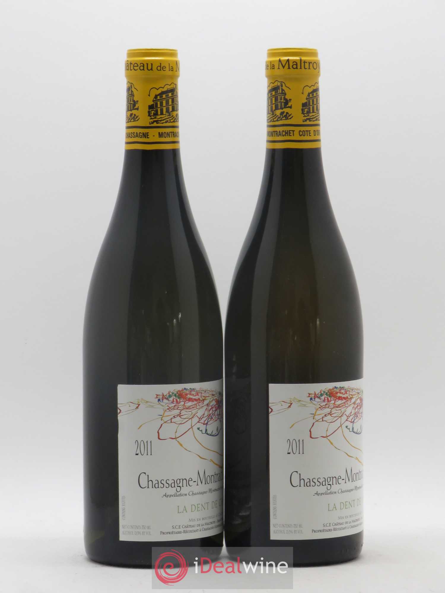 Chassagne-Montrachet 1er Cru La Dent de Chien Château de la Maltroye 2011 - Lot de 2 bouteilles - 1