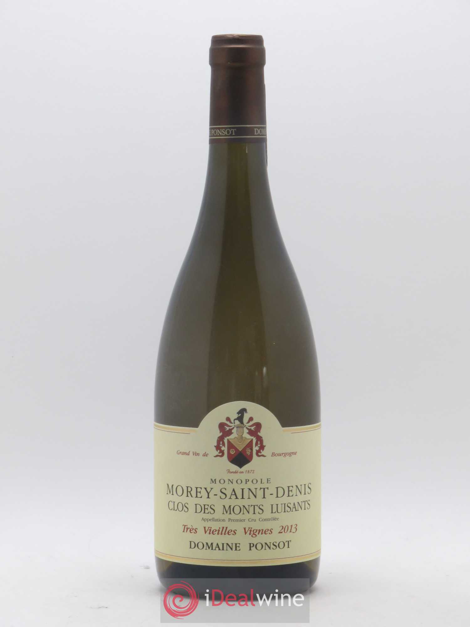 Morey-Saint-Denis 1er Cru Clos des Monts Luisants Vieilles Vignes Ponsot (Domaine) 2013 - Lot de 1 bouteille - 0