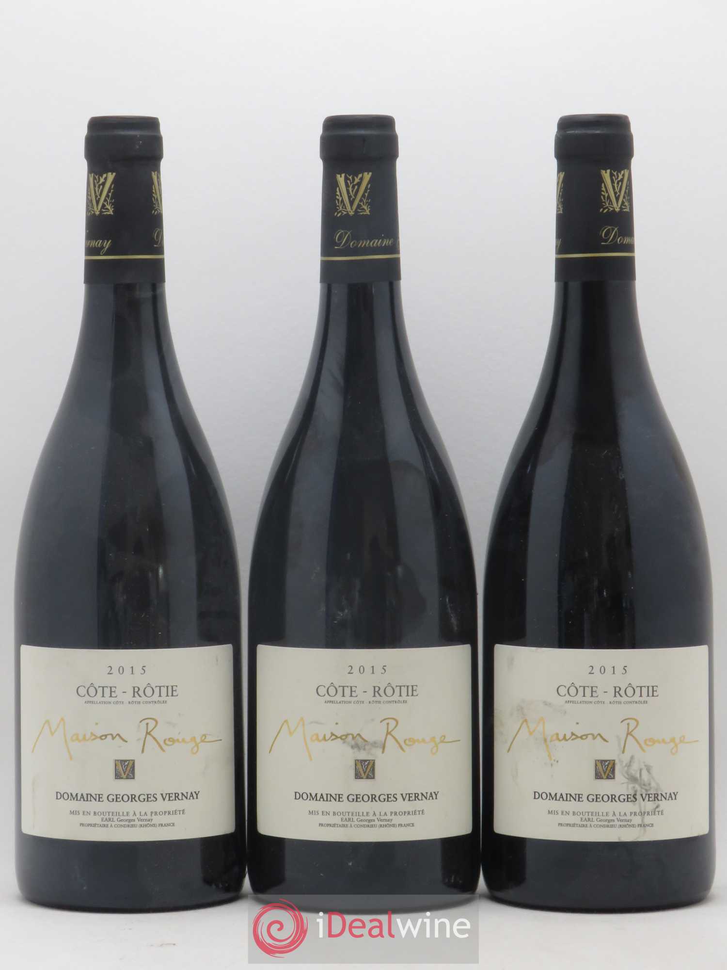 Côte-Rôtie Maison Rouge Georges Vernay 2015 - Lot de 3 bouteilles - 0
