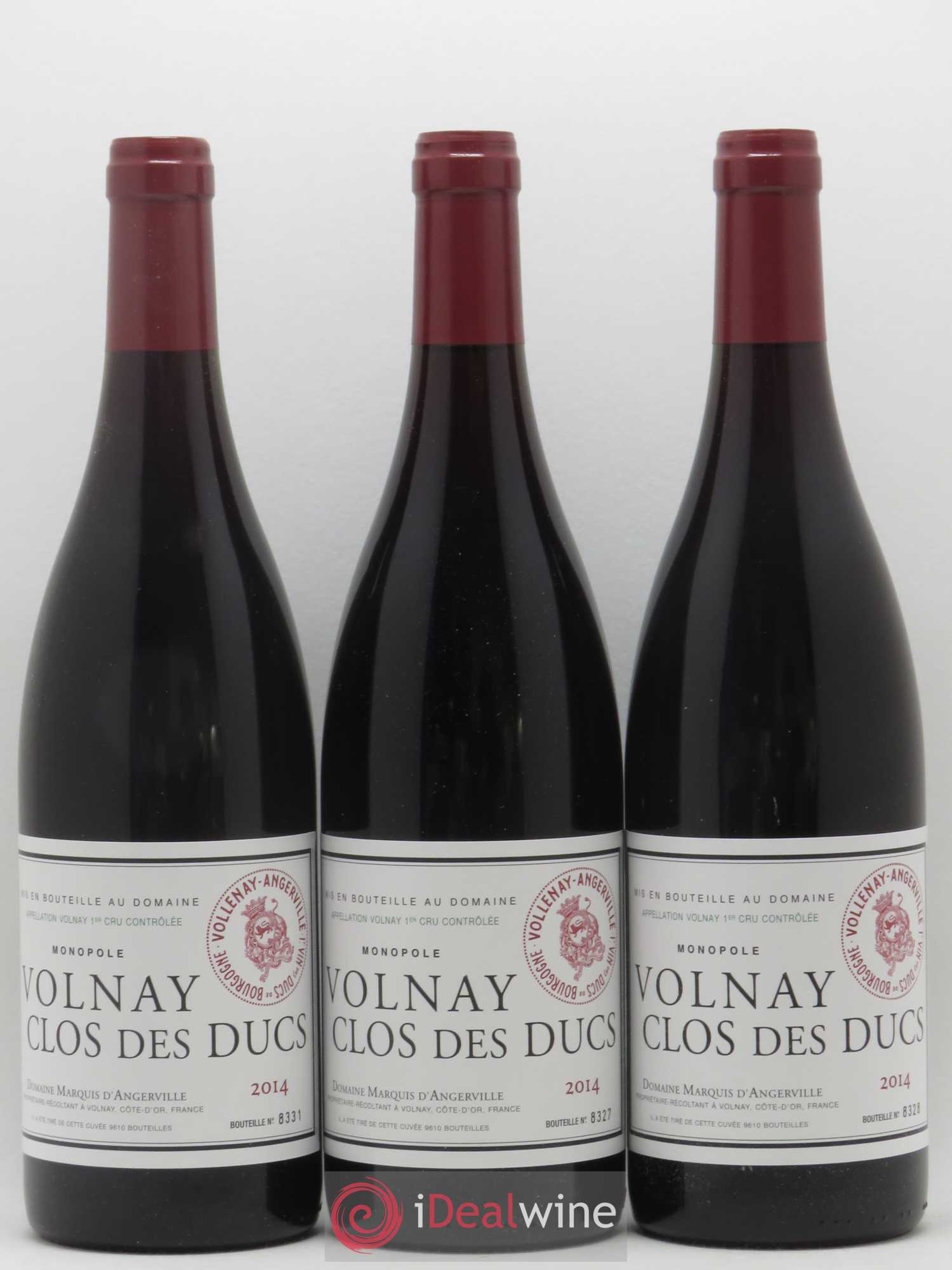 Volnay 1er Cru Clos des Ducs Marquis d'Angerville (Domaine) 2014 - Lot de 6 bouteilles - 2