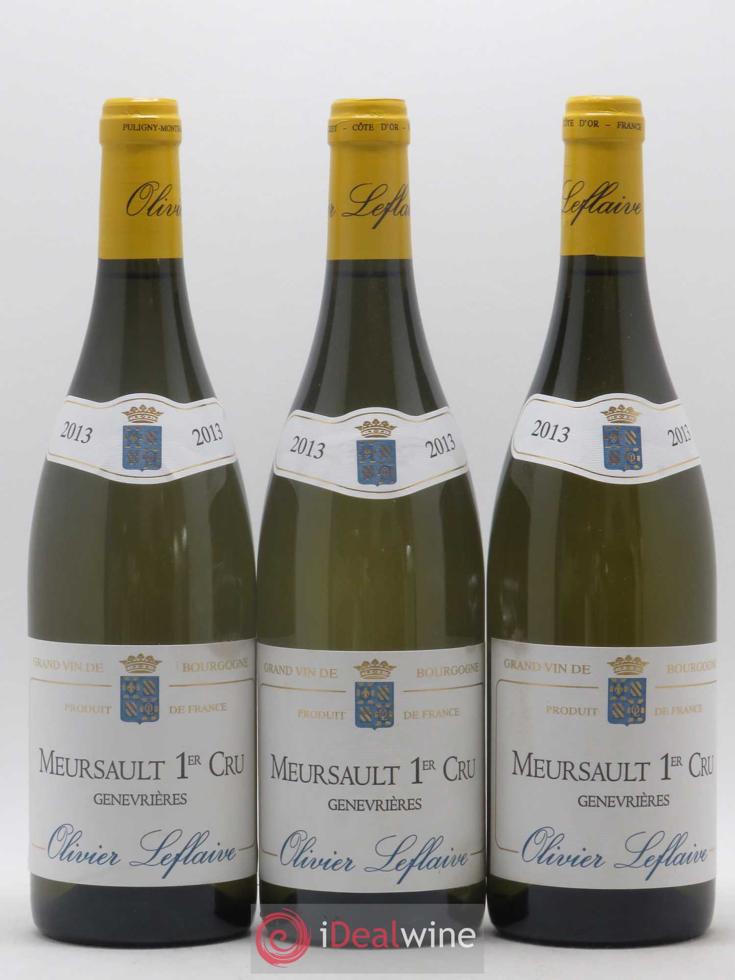 Meursault 1er Cru Genevrières Olivier Leflaive 2013 - Posten von 3 Flaschen - 0