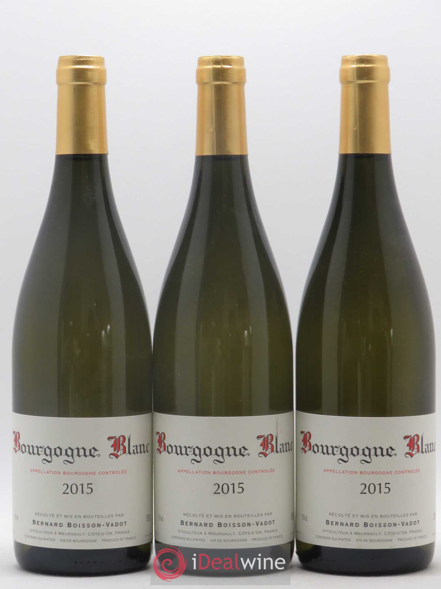 Bourgogne Boisson-Vadot (Domaine) 2015 - Lot de 3 bouteilles - 0
