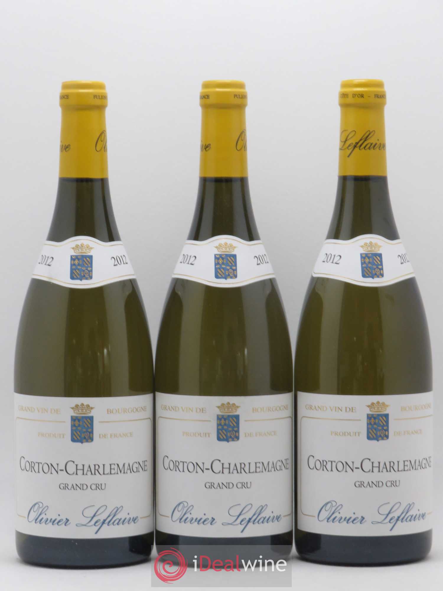 Corton-Charlemagne Grand Cru Olivier Leflaive 2012 - Lot de 3 bouteilles - 0