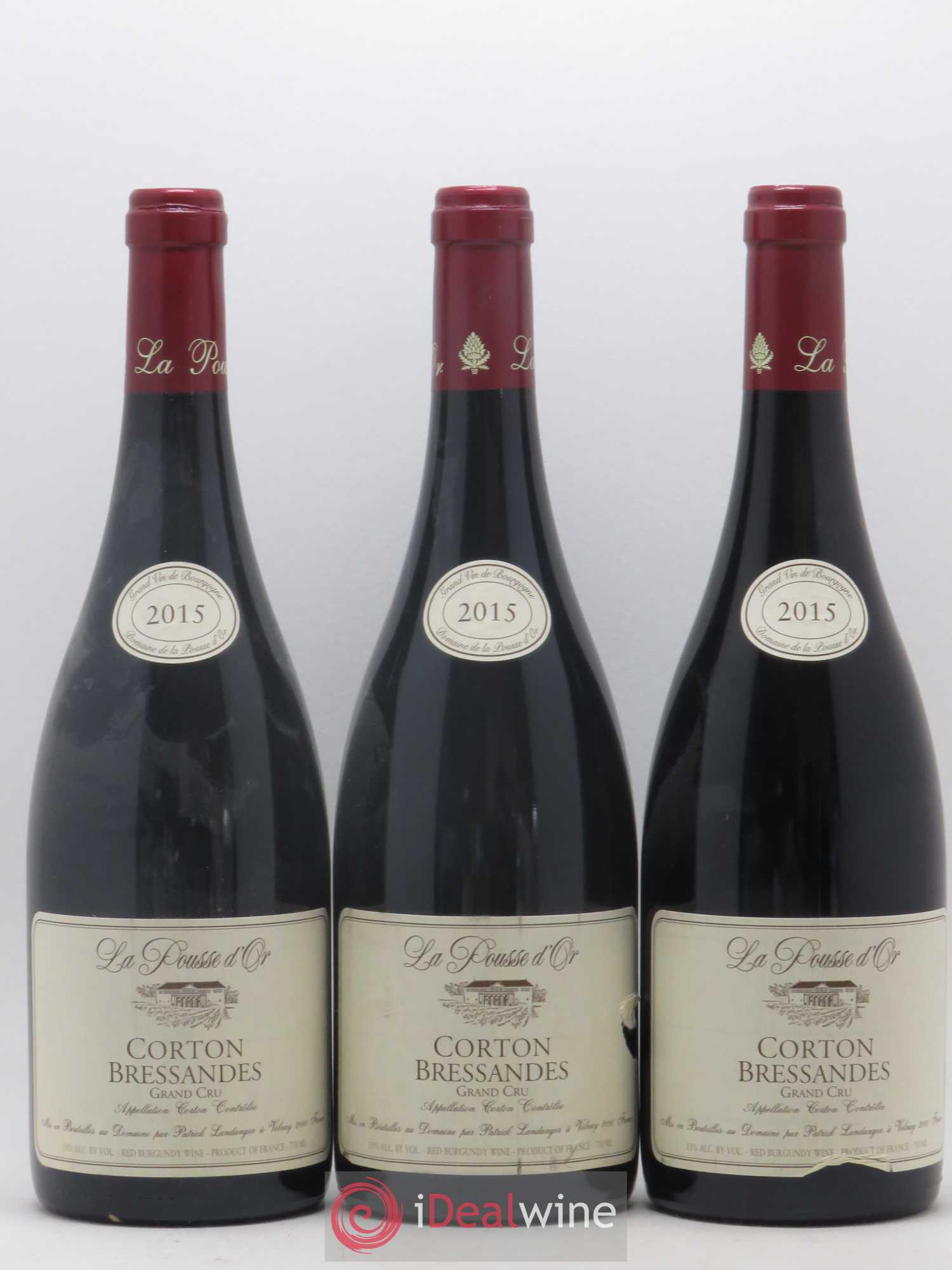 Corton Grand Cru Bressandes La Pousse d'Or (Domaine de) 2015 - Lot de 3 bouteilles - 0
