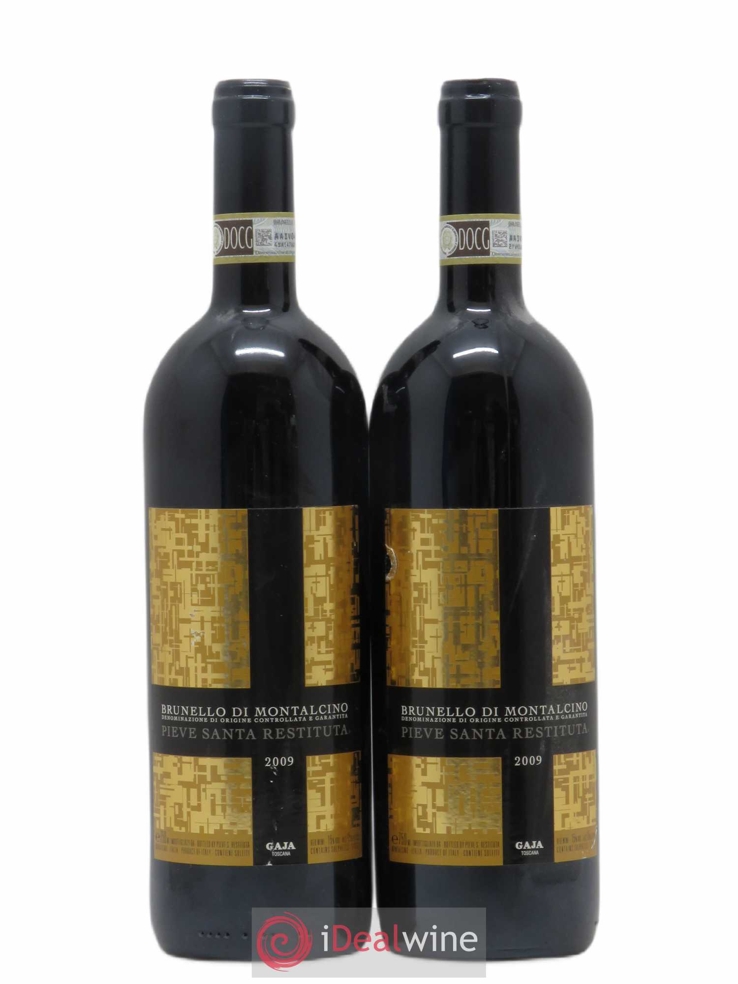 Brunello di Montalcino DOCG Pieve Santa Restituta Angelo Gaja 2009 - Lot de 2 bouteilles - 0