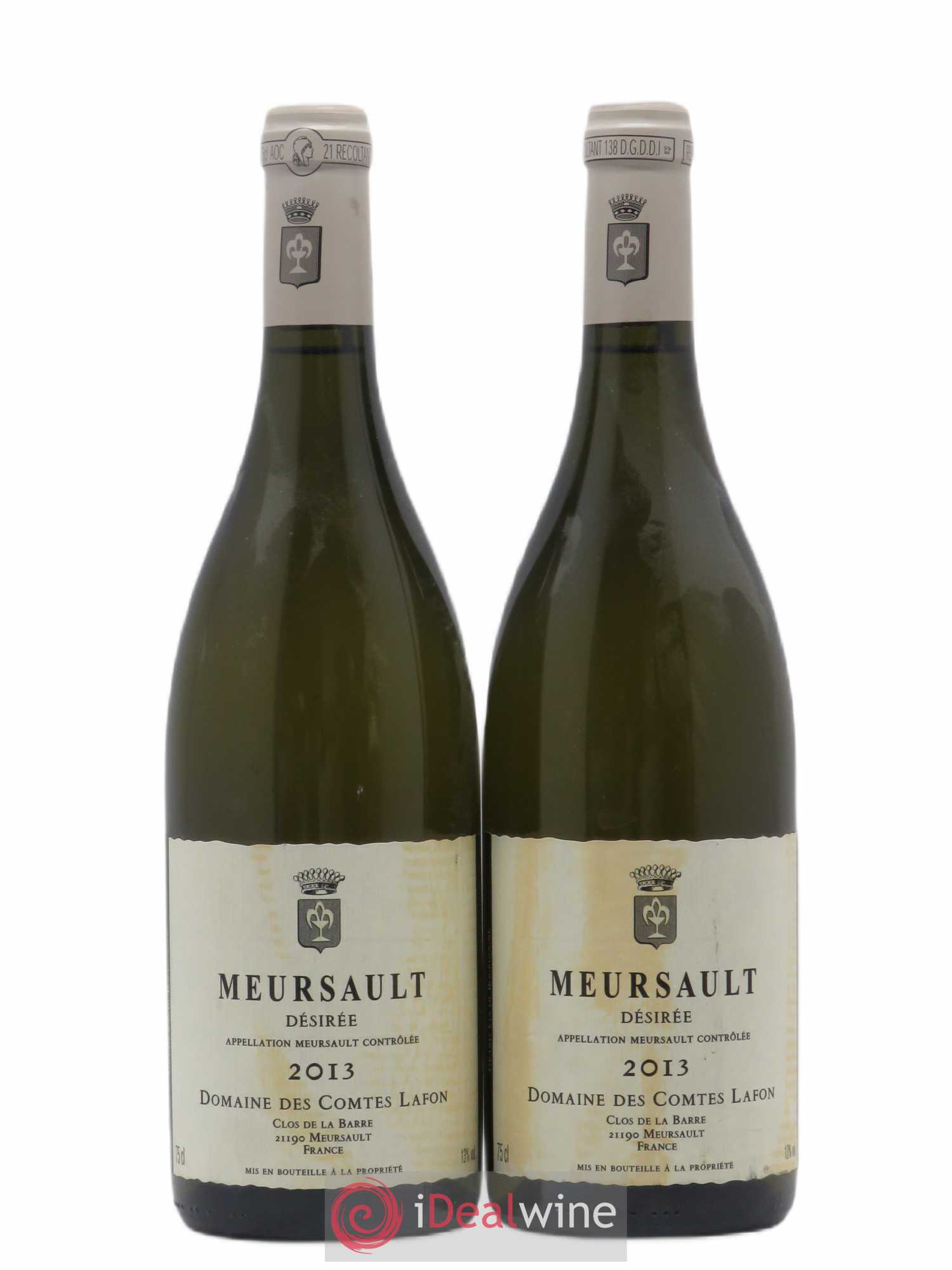 Meursault Désirée Comtes Lafon (Domaine des) 2013 - Lot de 2 bouteilles - 0