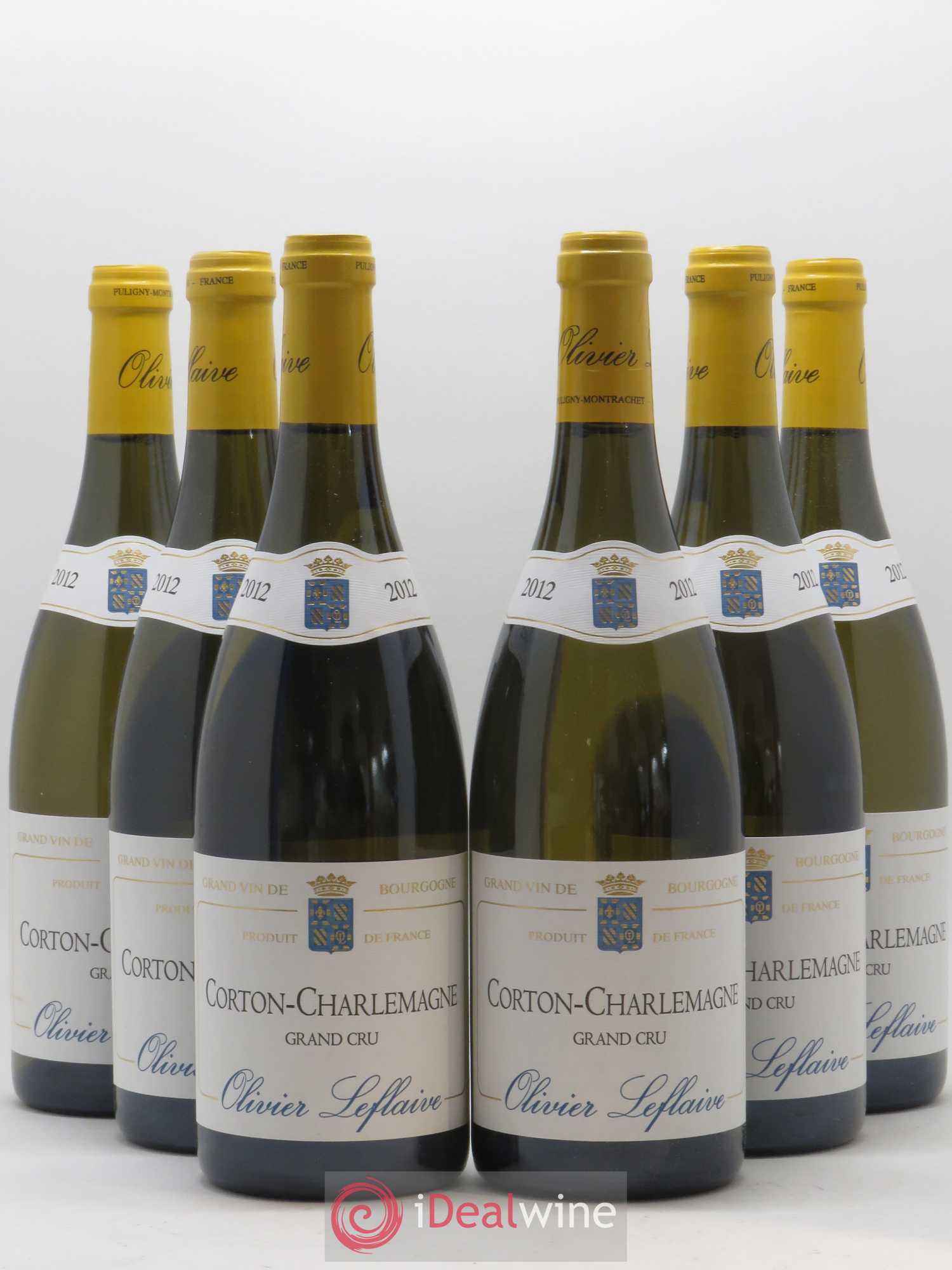 Corton-Charlemagne Grand Cru Olivier Leflaive 2012 - Lot de 6 bouteilles - 0