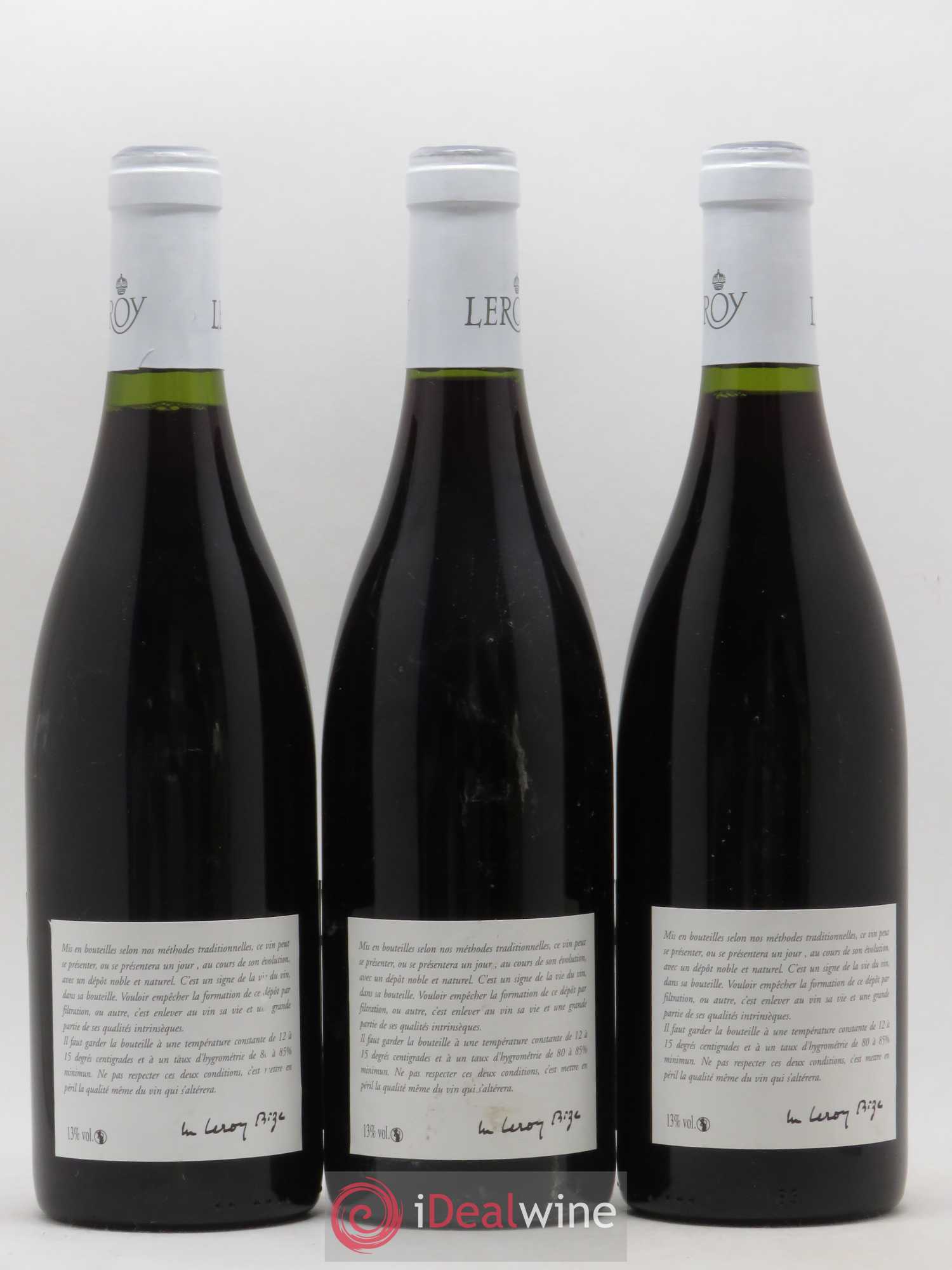 Saint-Aubin 1er Cru Leroy SA 2003 - Lot de 3 bouteilles - 1