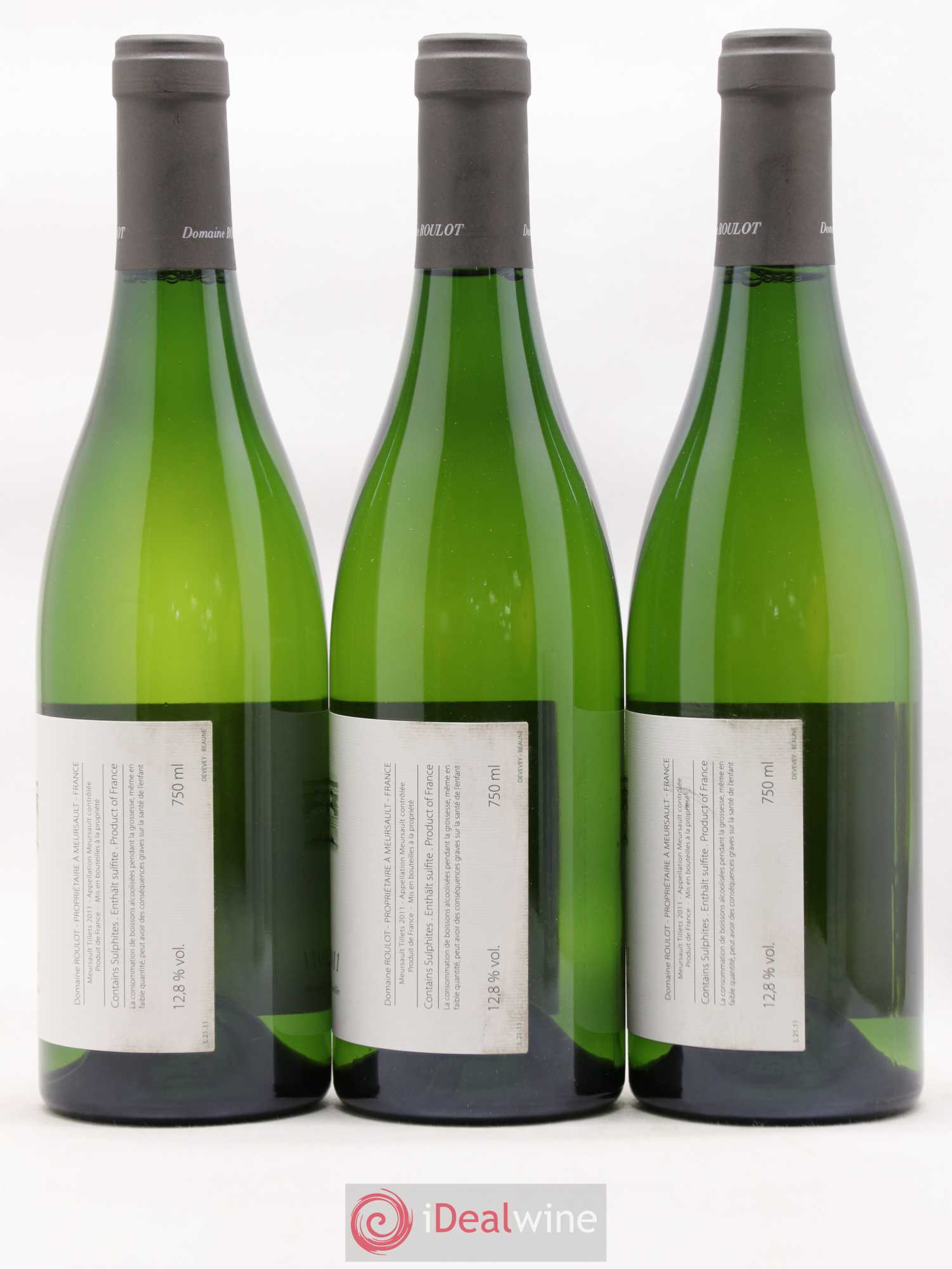 Meursault Les Tillets Roulot (Domaine) 2011 - Lot de 3 bouteilles - 1