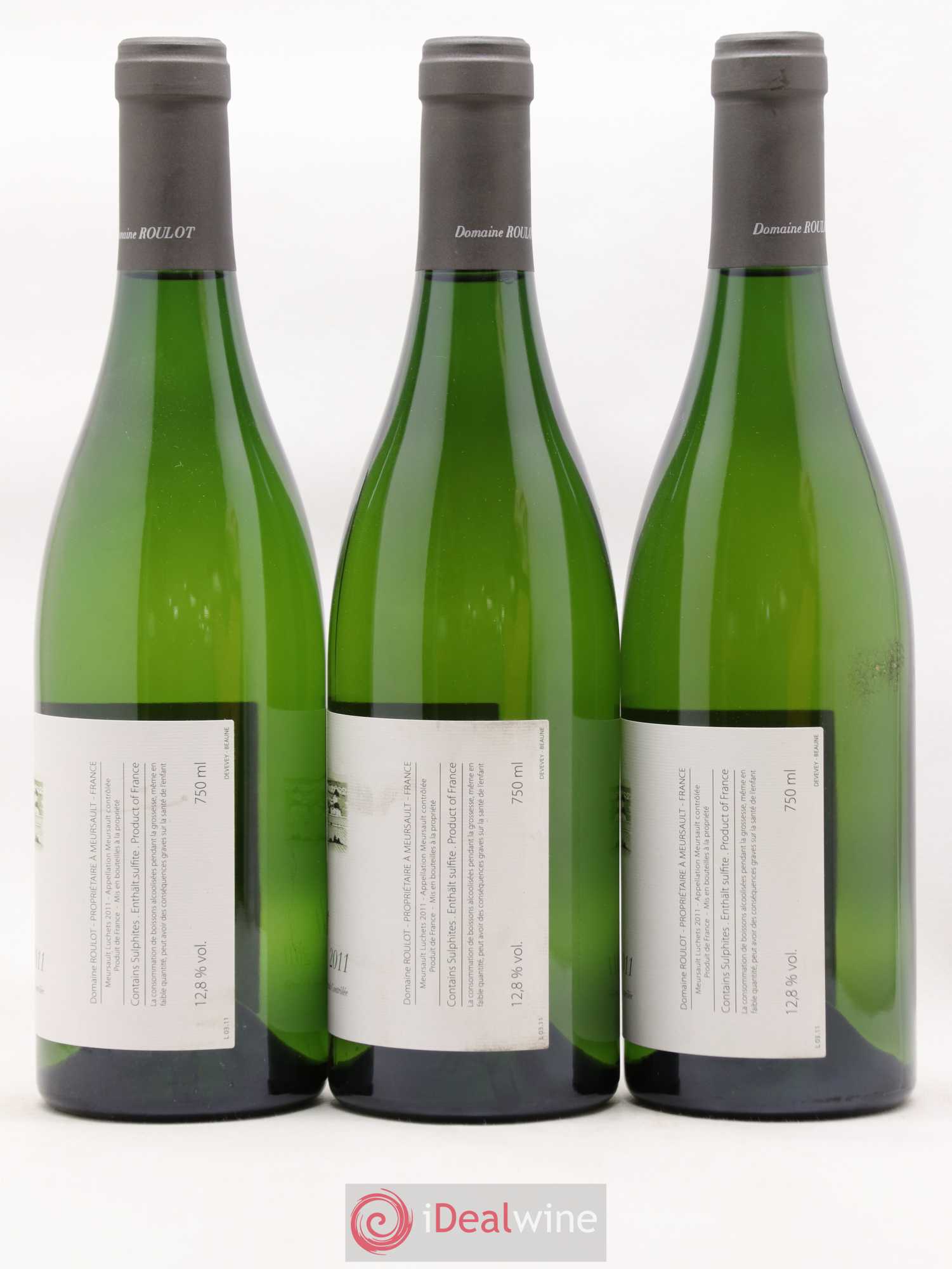 Meursault Luchets Roulot (Domaine) 2011 - Lot de 3 bouteilles - 1