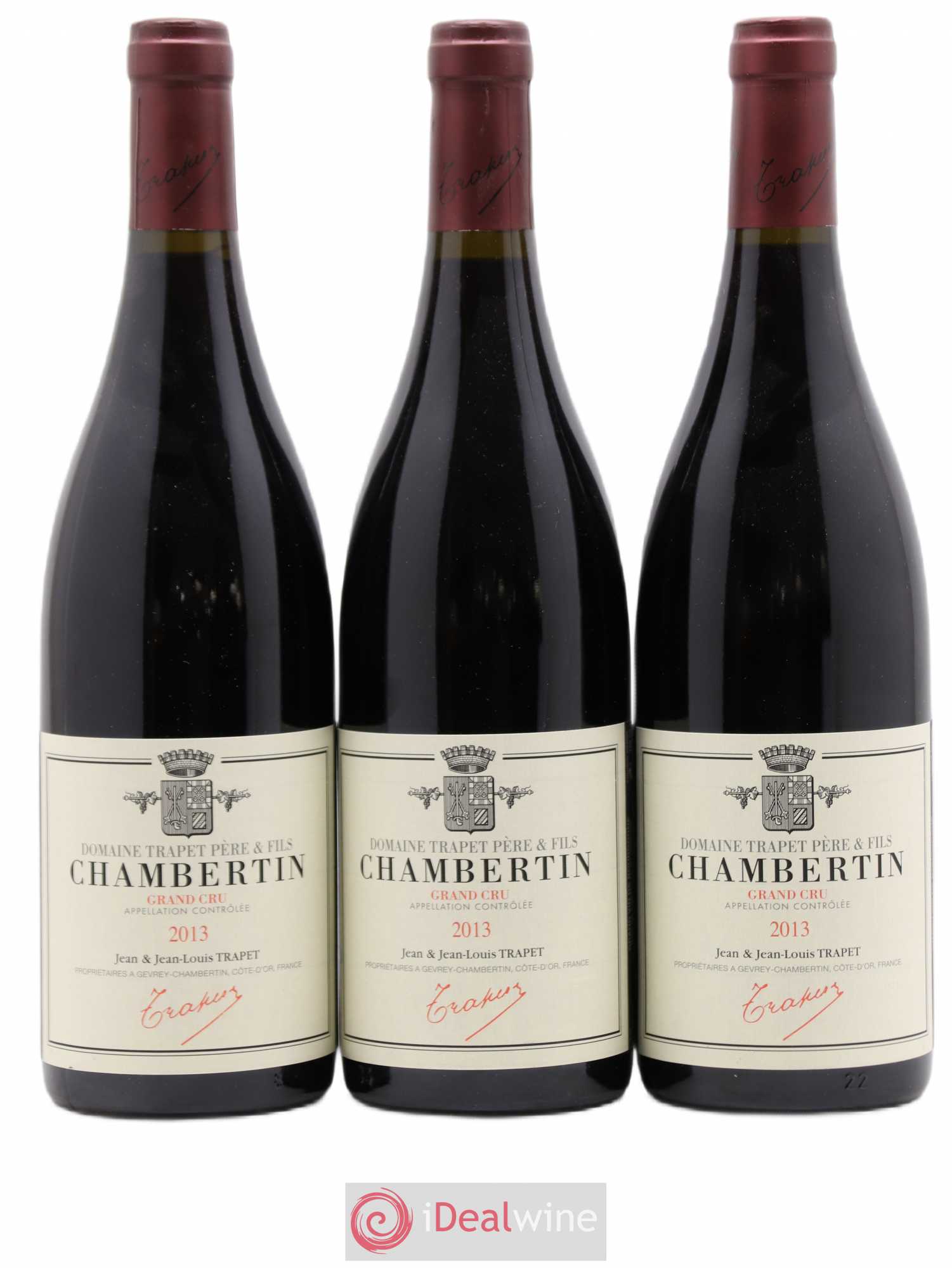 Chambertin Grand Cru Domaine Trapet 2013 - Lot de 3 bouteilles - 0