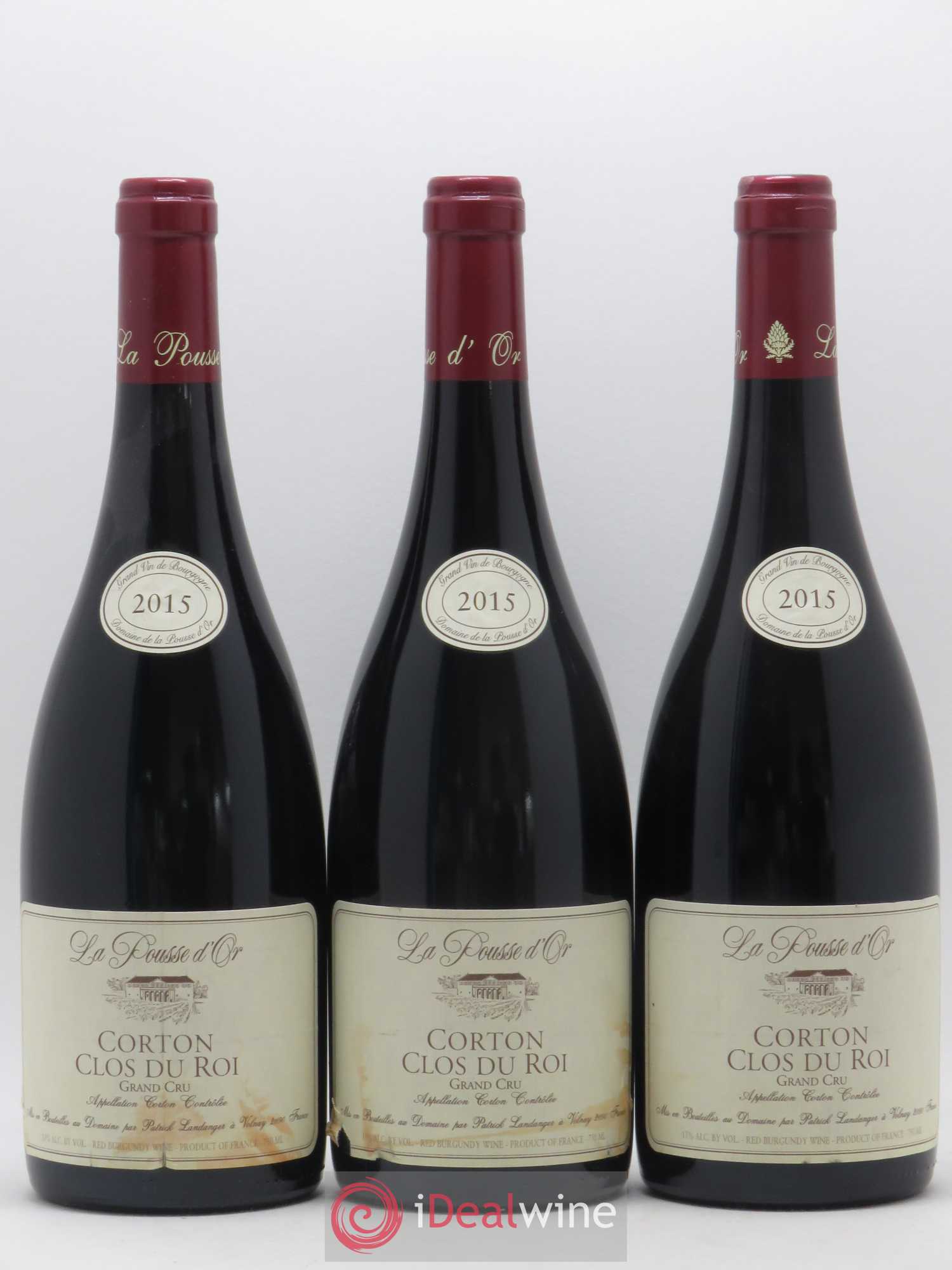 Corton Grand Cru Clos du Roi La Pousse d'Or (Domaine de) 2015 - Lot de 3 bouteilles - 0