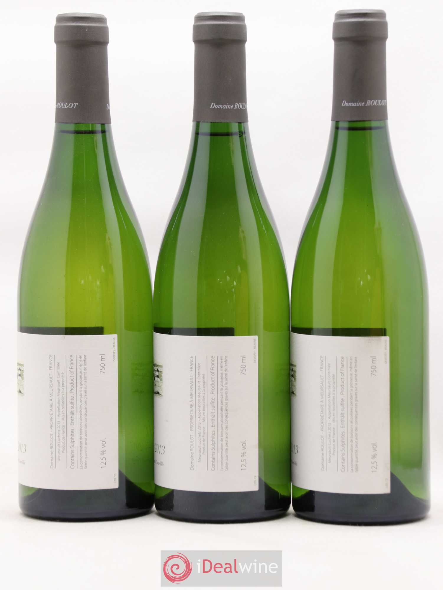 Meursault Luchets Roulot (Domaine) 2013 - Lot de 3 bouteilles - 1