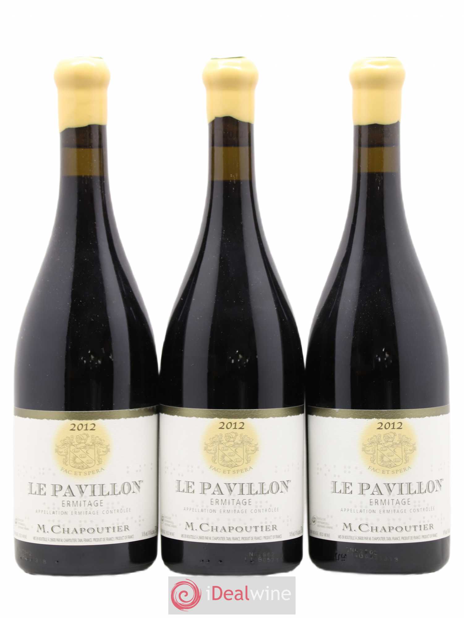 Hermitage Ermitage Le Pavillon Chapoutier 2012 - Lot de 3 bouteilles - 0