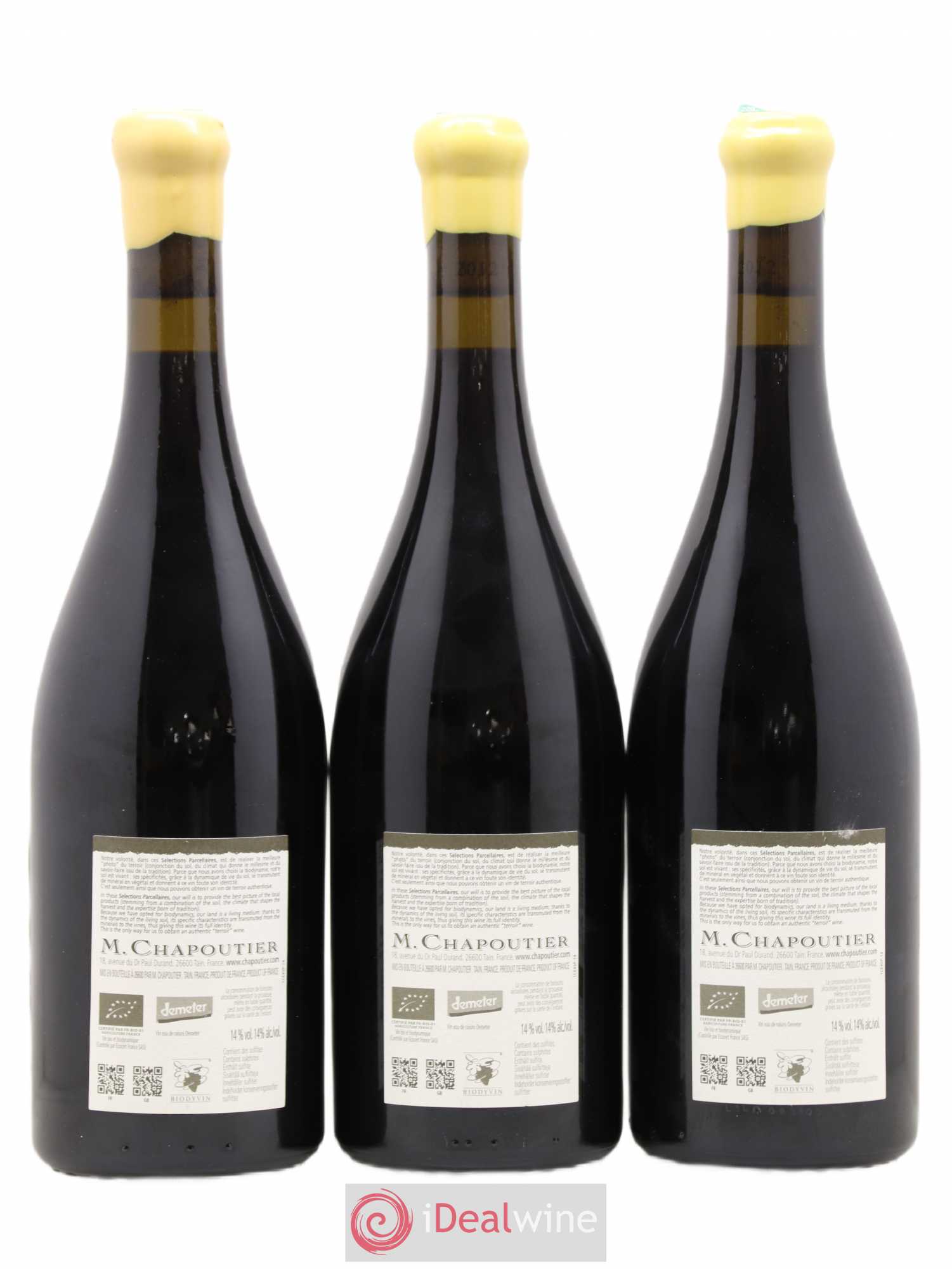 Hermitage Ermitage l'Ermite Chapoutier 2012 - Lot de 3 bouteilles - 1