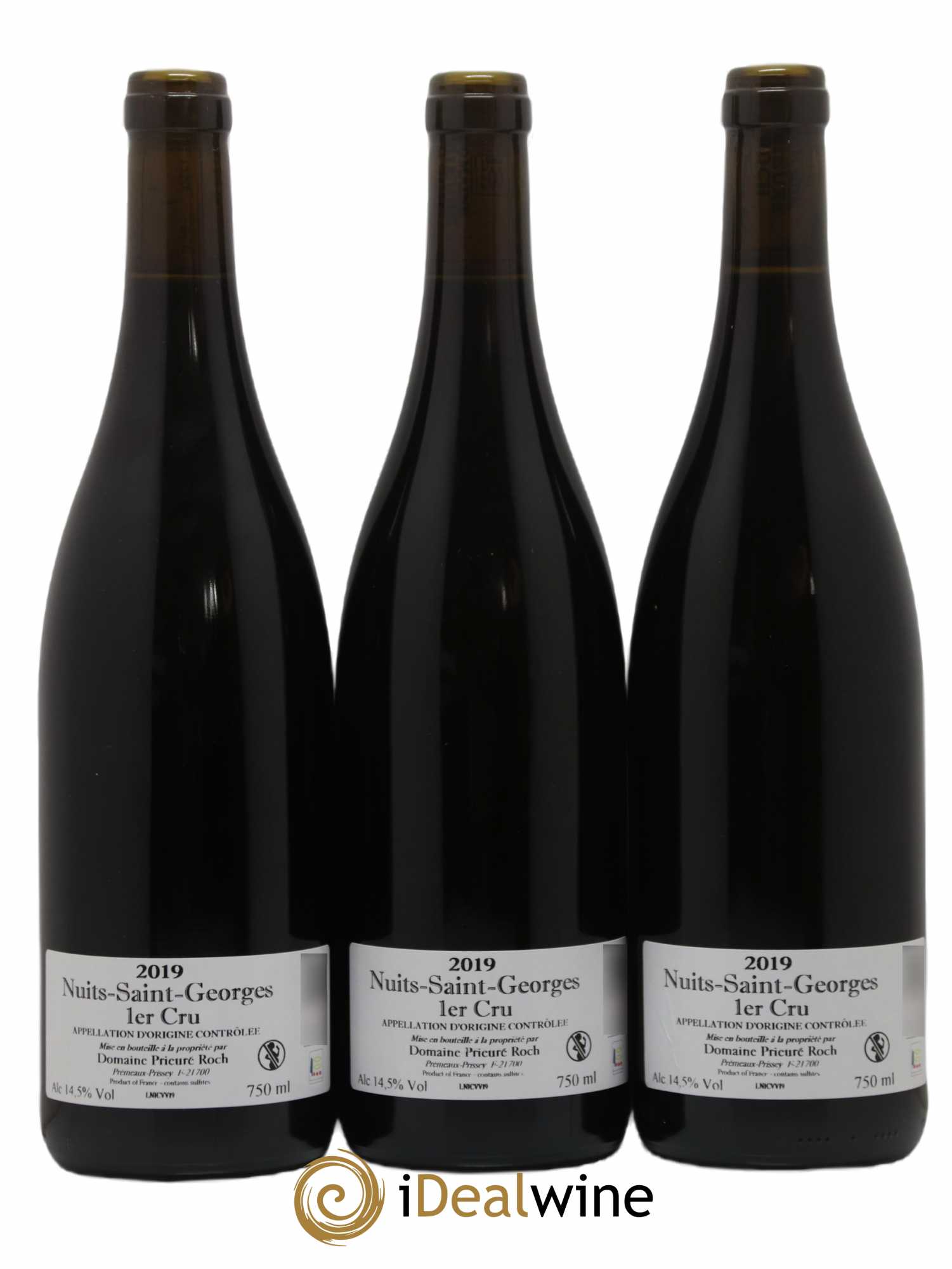 Nuits-Saint-Georges 1er Cru Vieilles Vignes Prieuré Roch 2019 - Lot de 3 bouteilles - 1