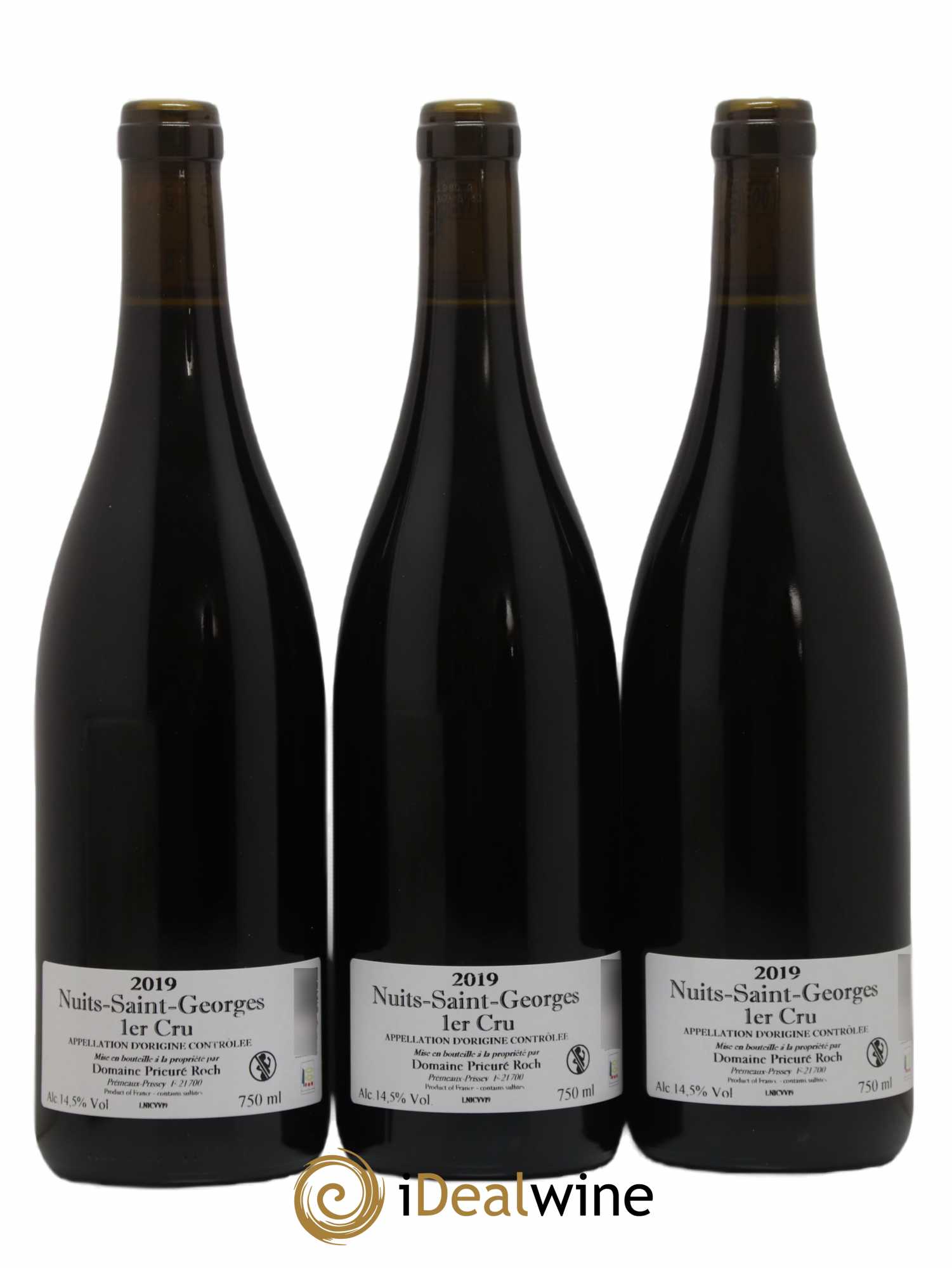 Nuits-Saint-Georges 1er Cru Vieilles Vignes Prieuré Roch 2019 - Lot de 3 bouteilles - 1