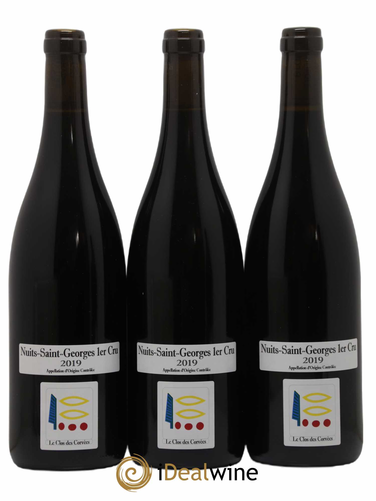 Nuits-Saint-Georges 1er Cru Le Clos des Corvées Prieuré Roch 2019 - Lot de 3 bouteilles - 0