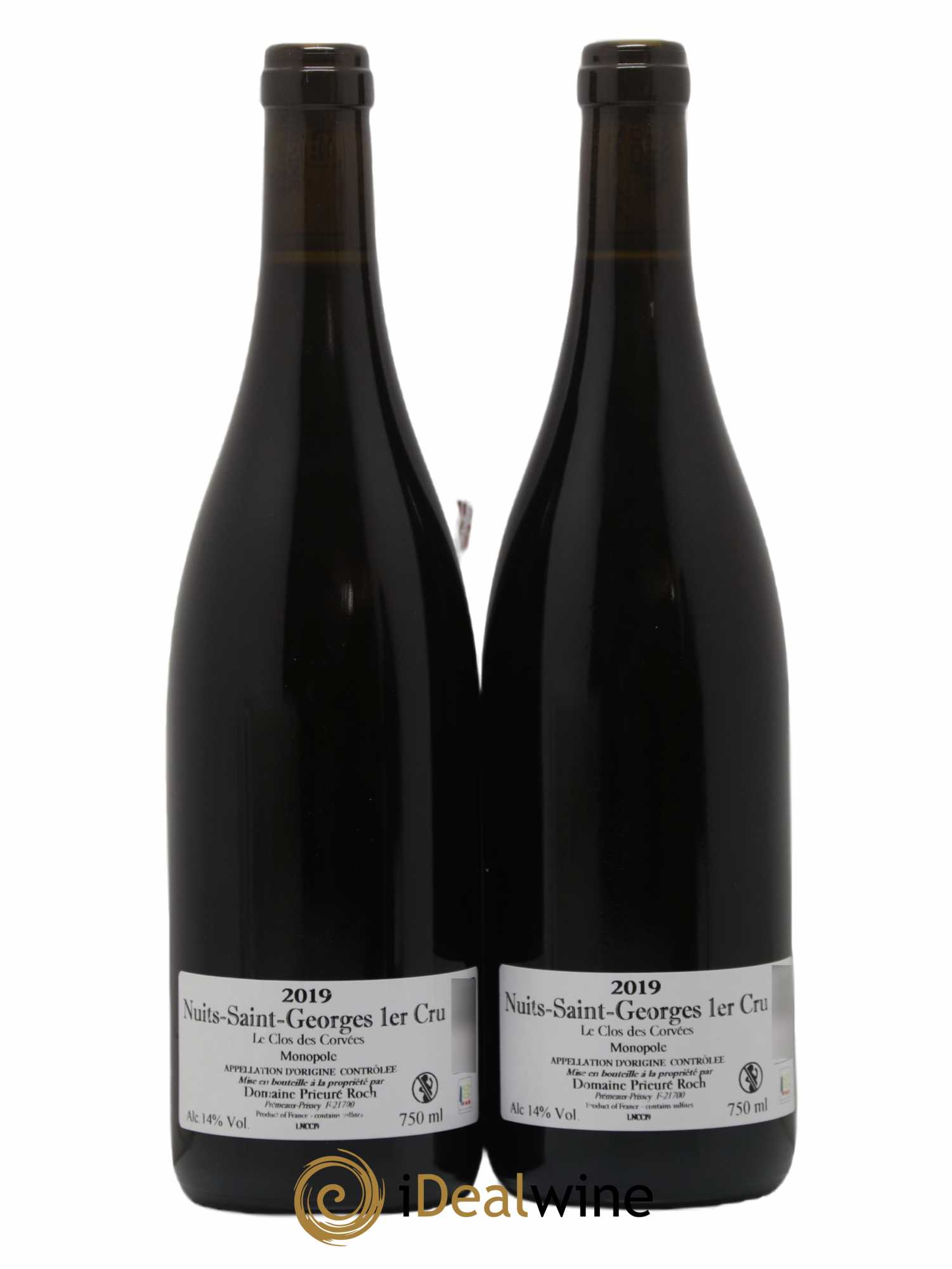 Nuits-Saint-Georges 1er Cru Le Clos des Corvées Prieuré Roch 2019 - Lot de 2 bouteilles - 1