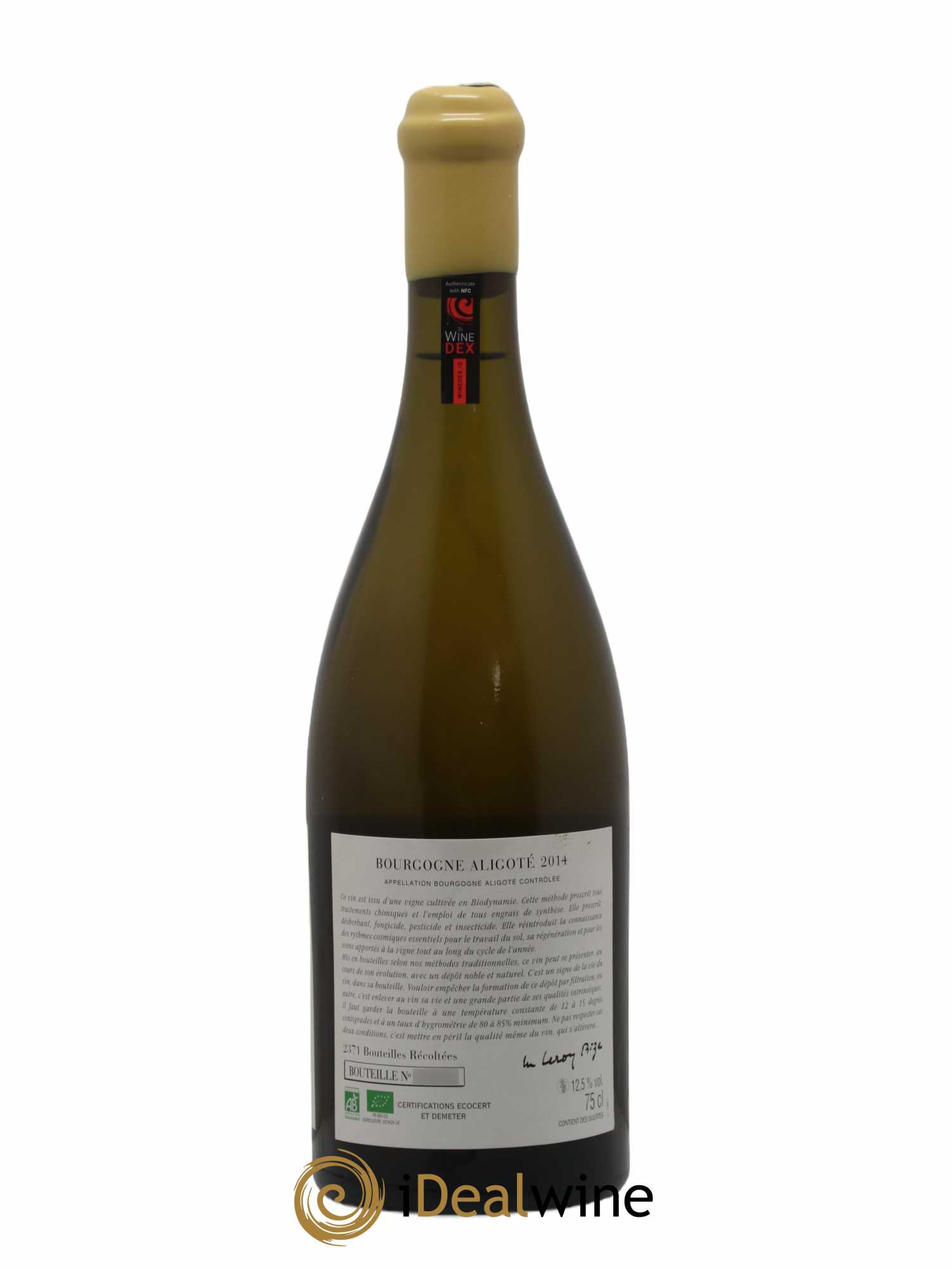 Bourgogne Aligoté Sous Chatelet d'Auvenay (Domaine) 2014 - Lot de 1 bouteille - 1
