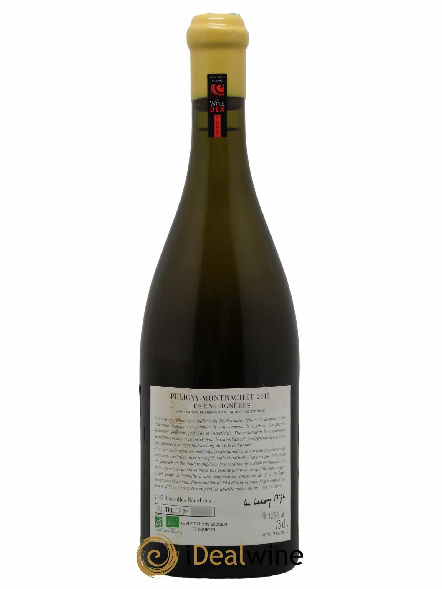 Puligny-Montrachet Les Enseignères d'Auvenay (Domaine) 2015 - Lot de 1 bouteille - 1