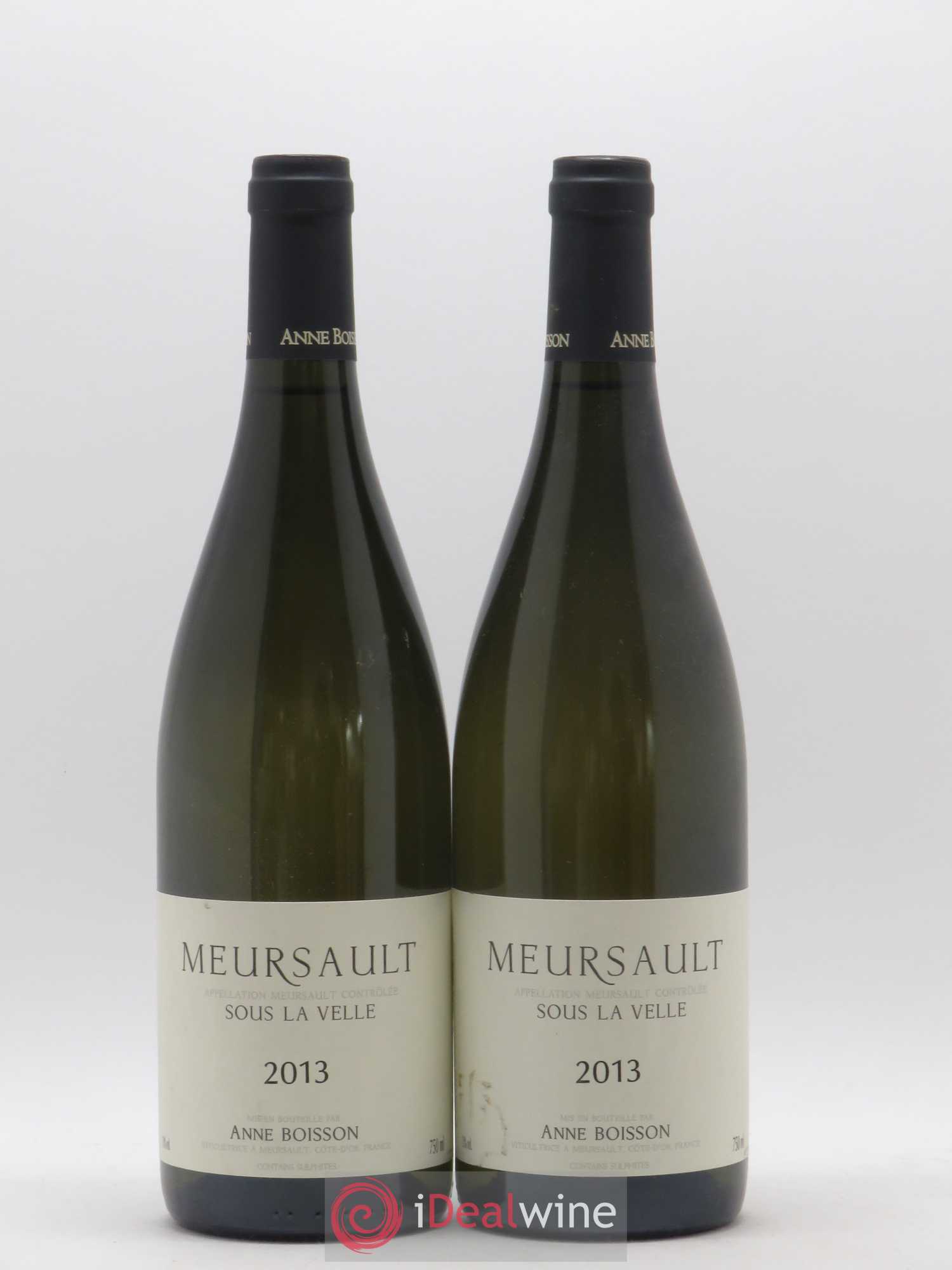 Meursault Sous la Velle Anne Boisson 2013 - Lot de 2 bouteilles - 0