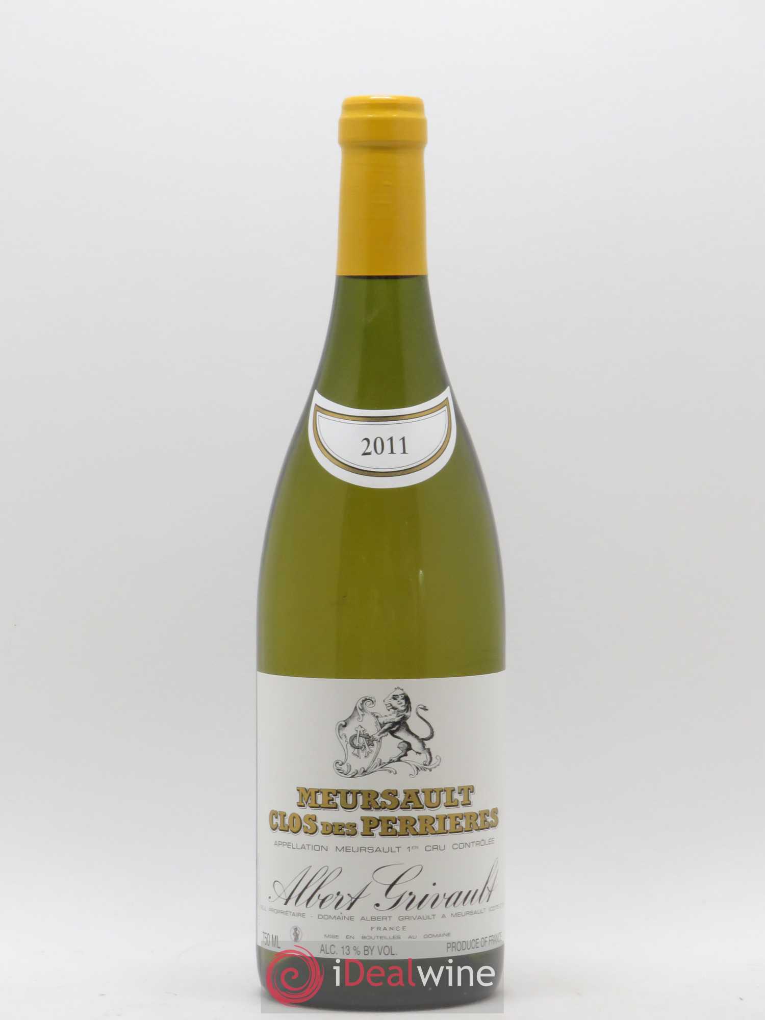 Meursault 1er Cru Clos des Perrières Monopole Albert Grivault 2011 - Lot de 1 bouteille - 0