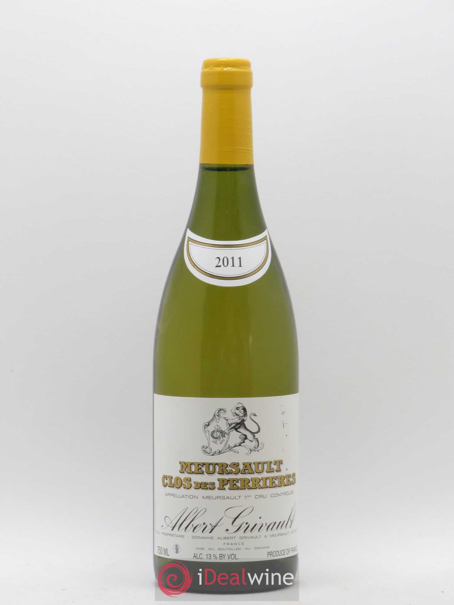 Meursault 1er Cru Clos des Perrières Monopole Albert Grivault 2011 - Lot de 1 bouteille - 0