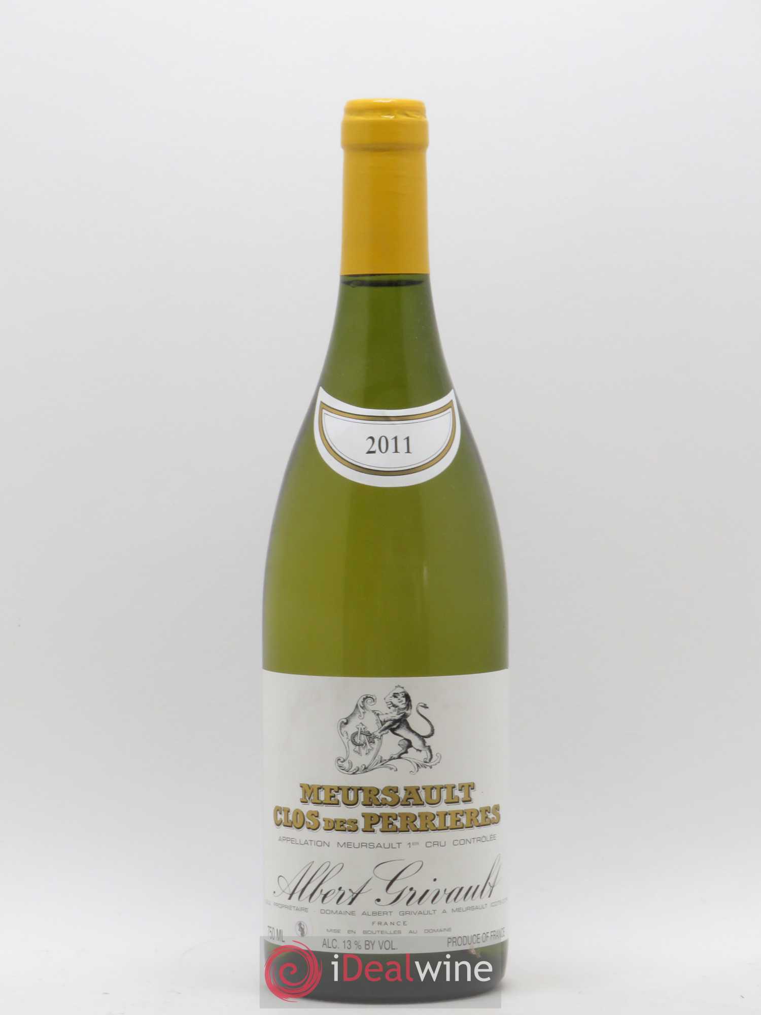 Meursault 1er Cru Clos des Perrières Monopole Albert Grivault 2011 - Lot de 1 bouteille - 0