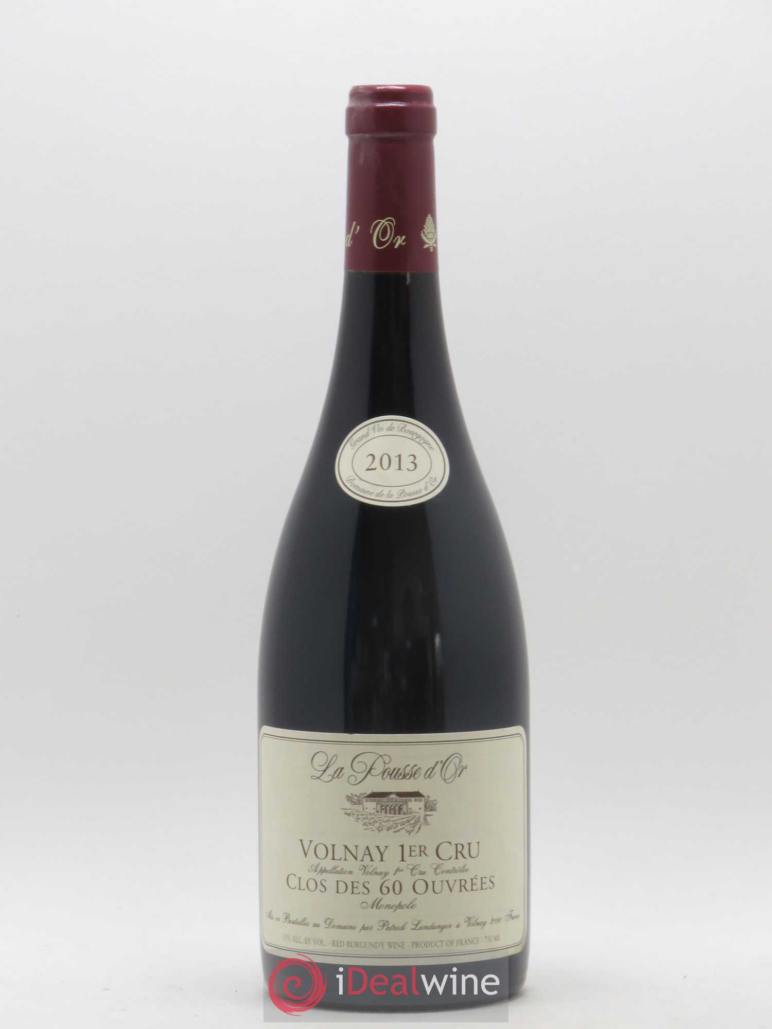 Volnay 1er Cru Clos des 60 ouvrées La Pousse d'Or (Domaine de) 2013 - Lot de 1 bouteille - 0
