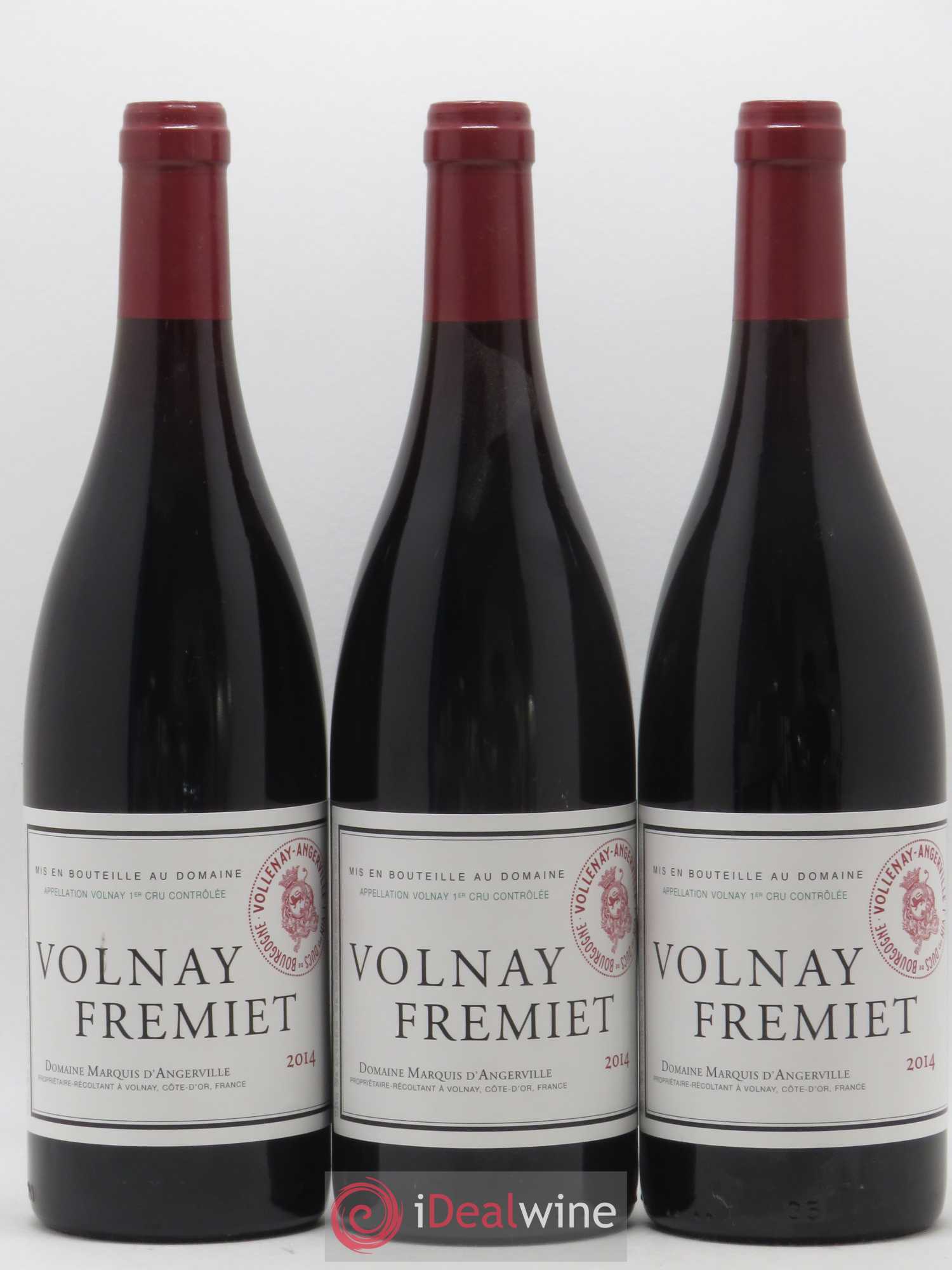 Volnay 1er Cru Frémiet Marquis d'Angerville (Domaine) 2014 - Lot de 3 bouteilles - 0