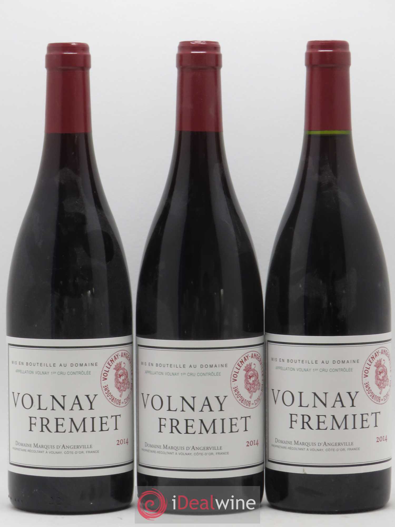 Volnay 1er Cru Frémiet Marquis d'Angerville (Domaine) 2014 - Lot de 3 bouteilles - 0
