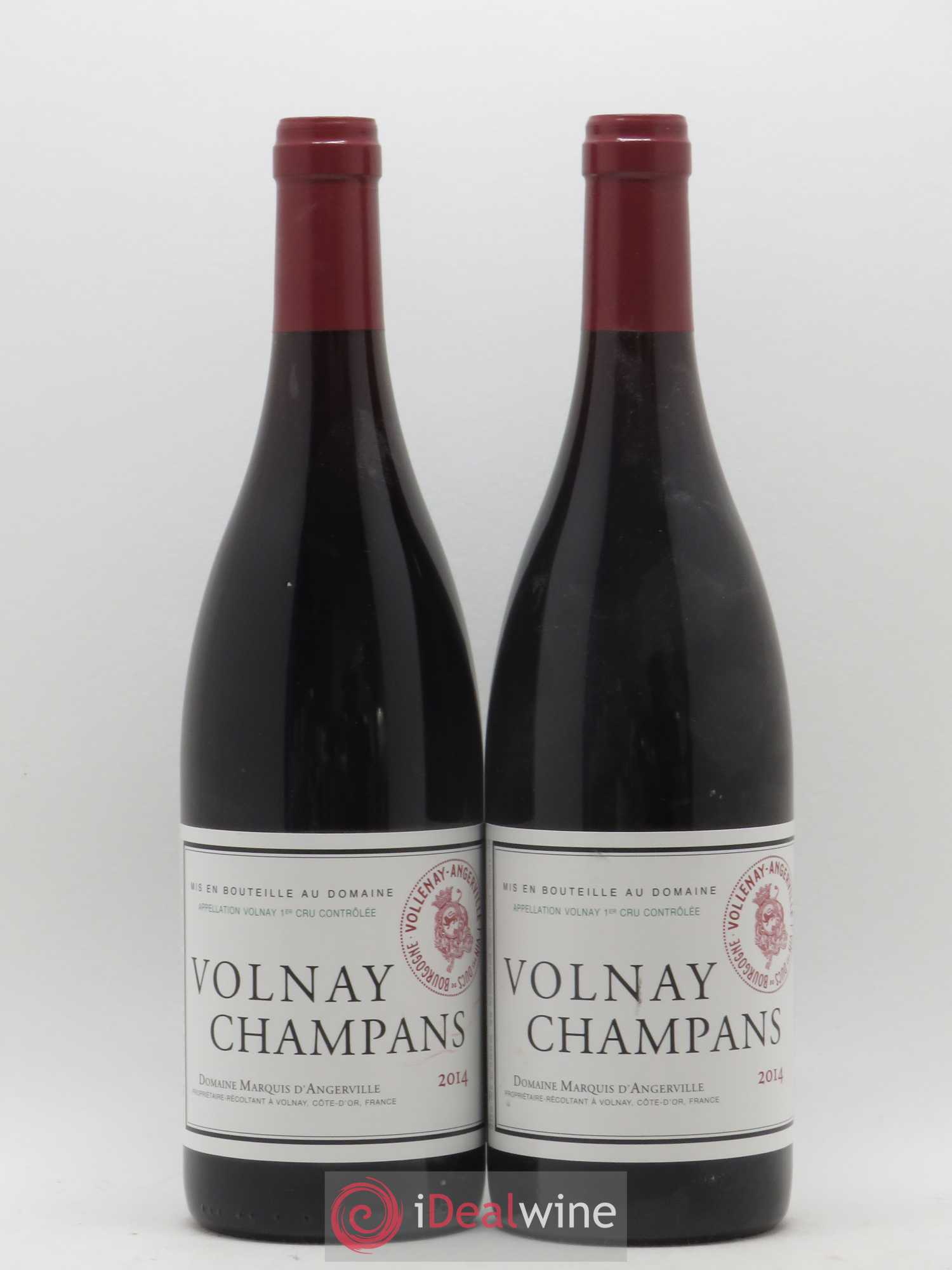 Volnay 1er Cru Champans Marquis d'Angerville (Domaine) 2014 - Lot de 2 bouteilles - 0