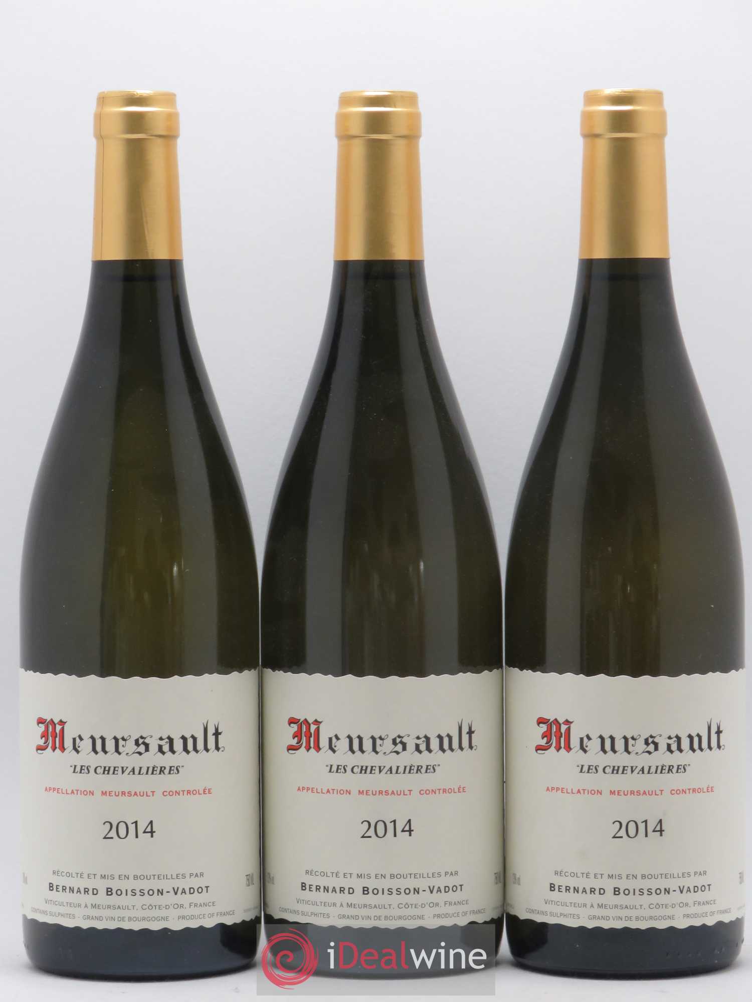 Meursault Les Chevalières Boisson-Vadot (Domaine) 2014 - Lot de 3 bouteilles - 0