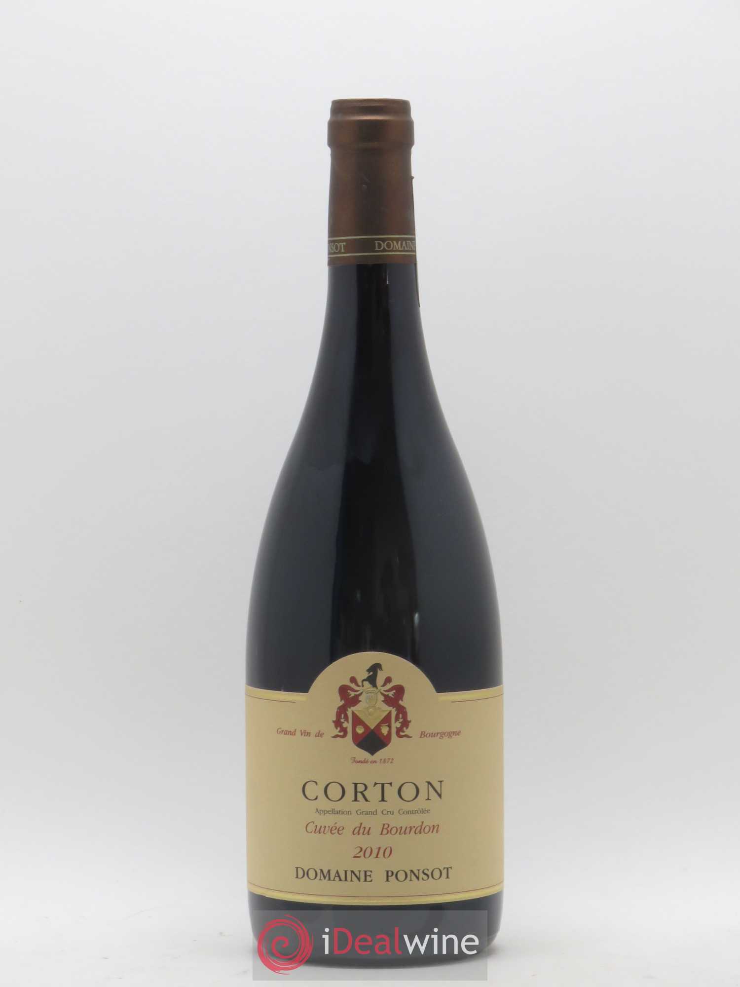Corton Grand Cru Cuvée du Bourdon Ponsot (Domaine) 2010 - Lot de 1 bouteille - 0