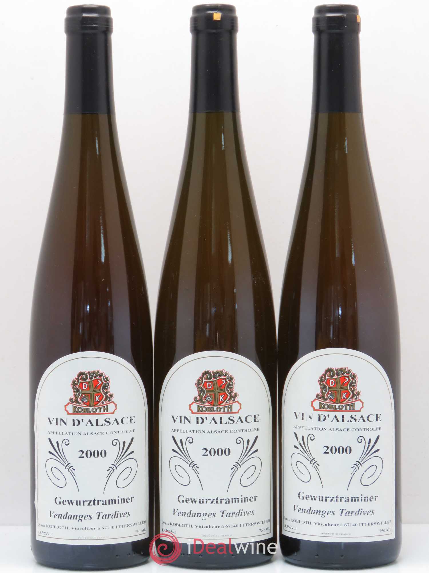 Gewurztraminer Vendanges Tardives Denis Kobloth 2000 - Lotto di 6 bottiglie - 2