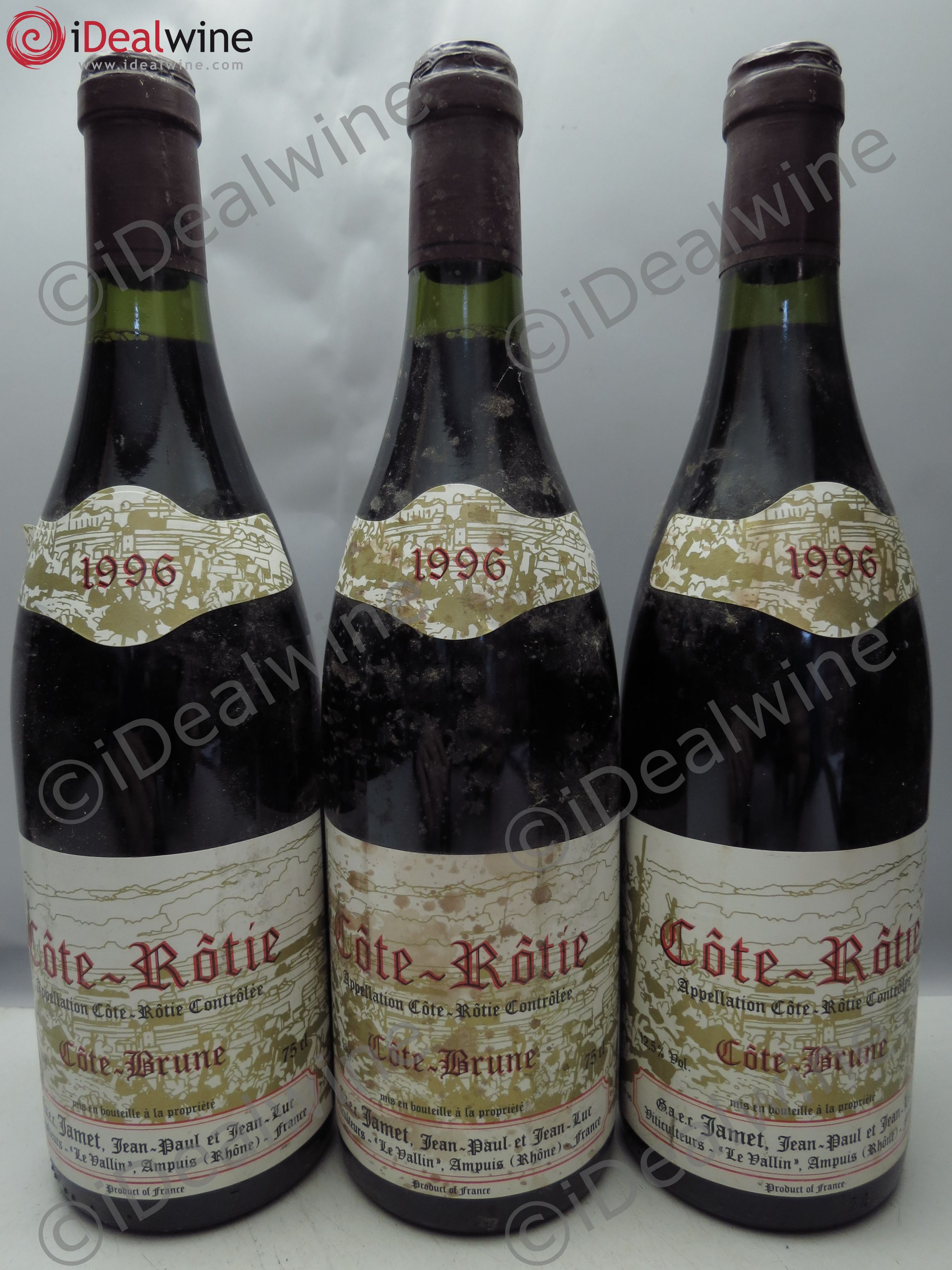 Côte-Rôtie Côte Brune Jamet (Domaine) 1996 - Lot de 3 bouteilles - 0