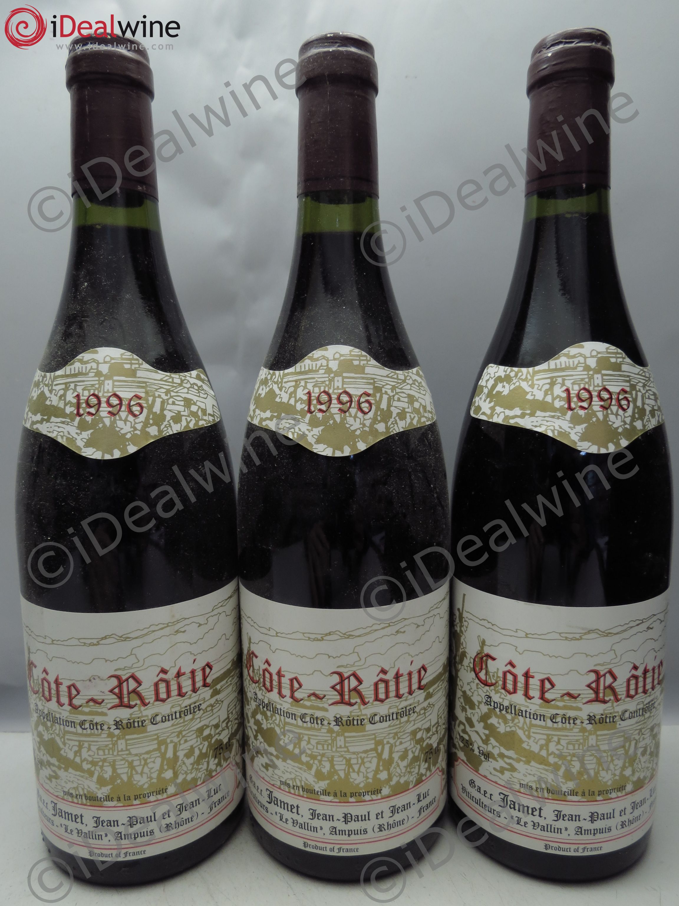 Côte-Rôtie Jamet (Domaine) 1996 - Lot de 3 bouteilles - 0