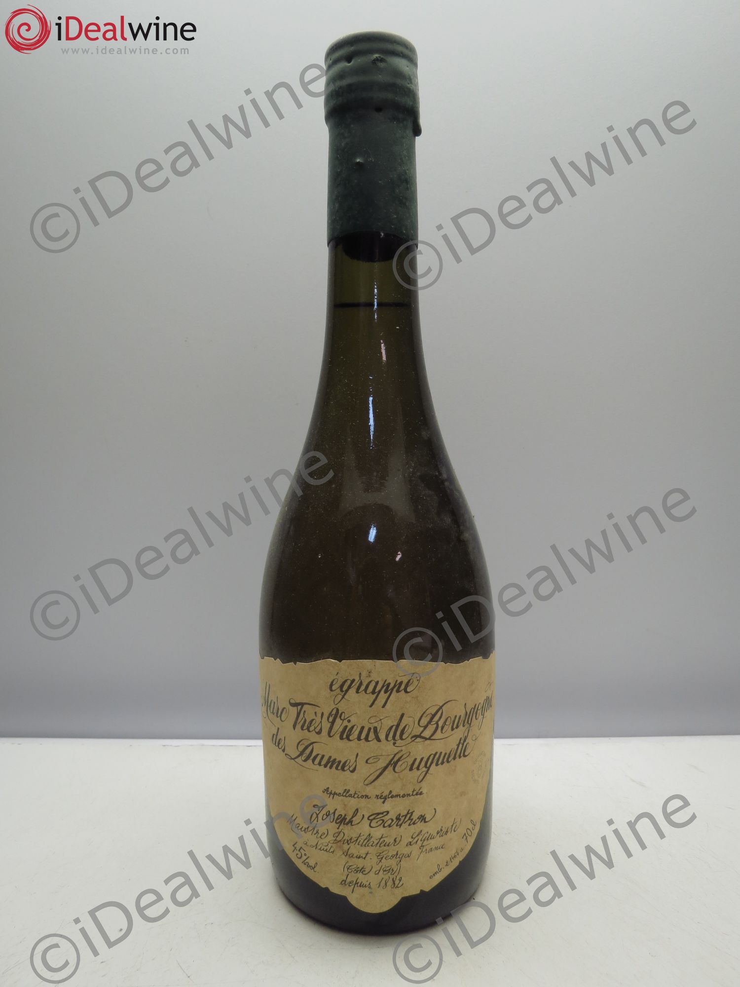 Marc de Bourgogne très vieux marc de bourgogne des dames Huguette Egrappé Joseph Cartron - Posten von 1 Flasche - 0