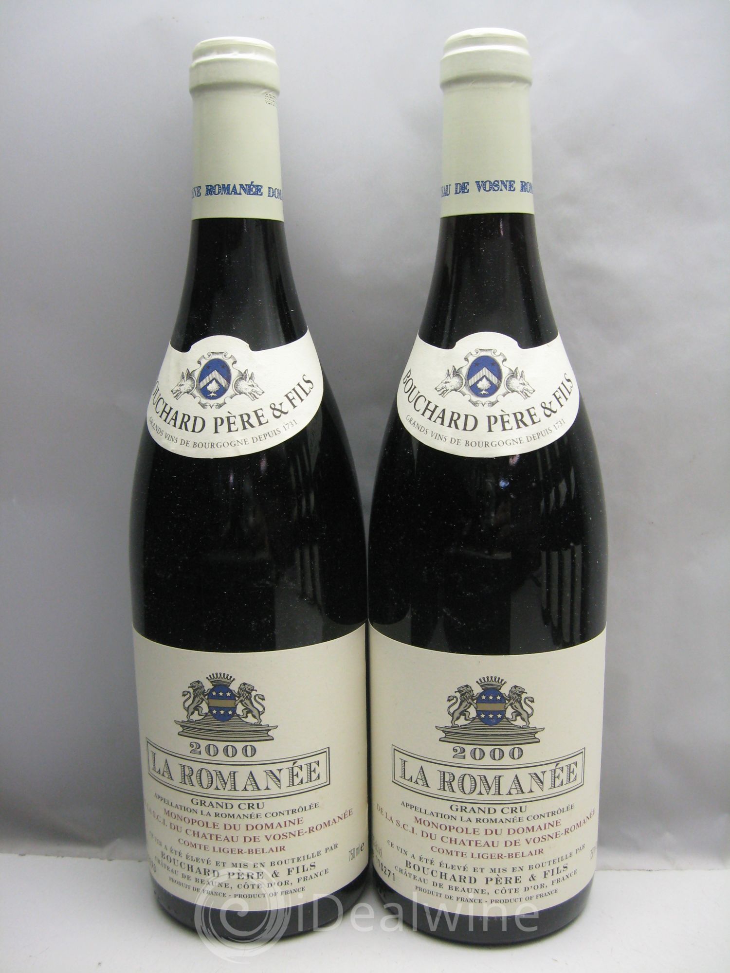 La Romanée Grand Cru Comte Liger-Belair (Domaine du) Bouchard P&F (CB sans couvercle) 2000 - Lot de 6 bouteilles - 0
