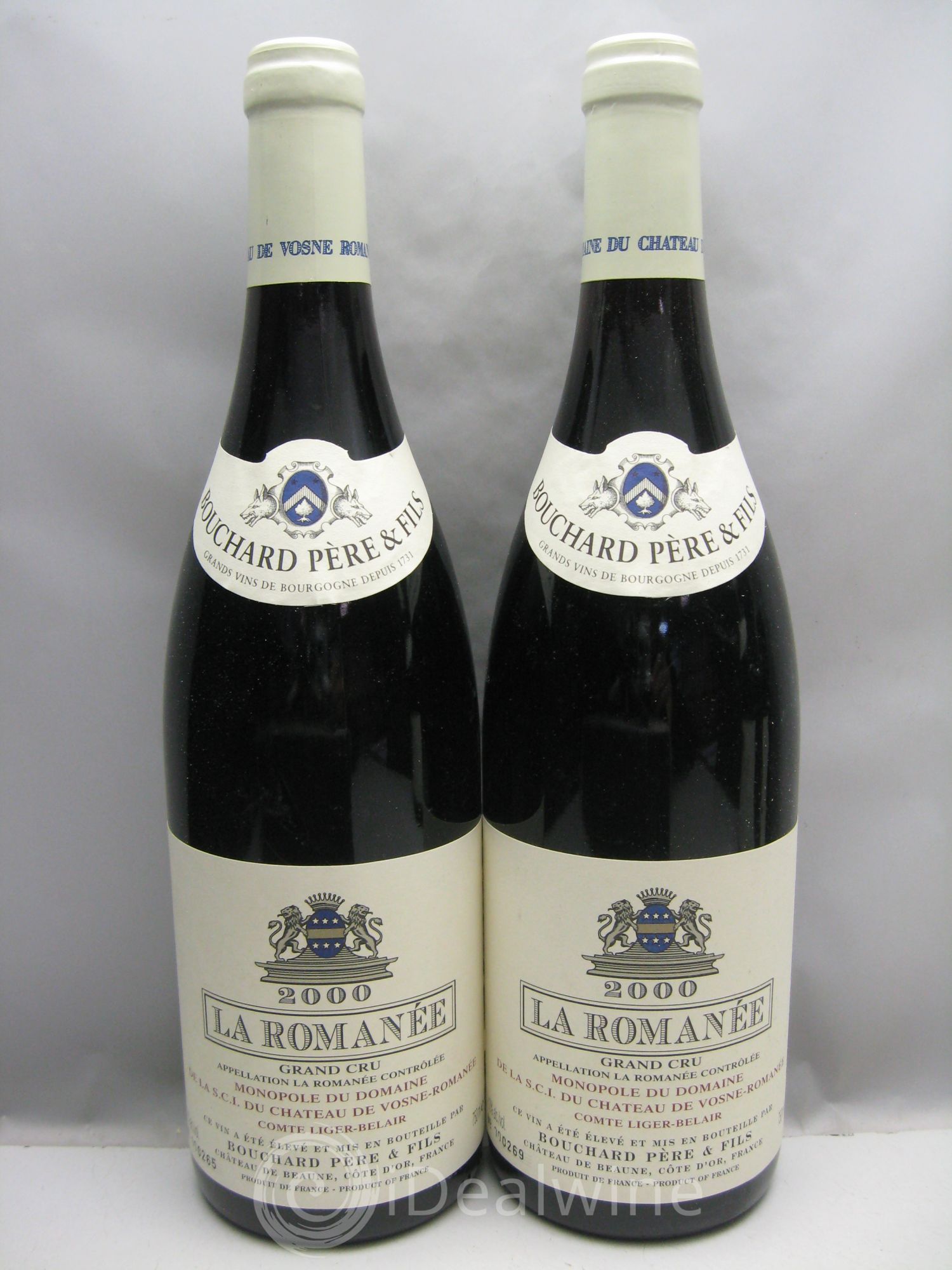 La Romanée Grand Cru Comte Liger-Belair (Domaine du) Bouchard P&F (CB sans couvercle) 2000 - Lot de 6 bouteilles - 1